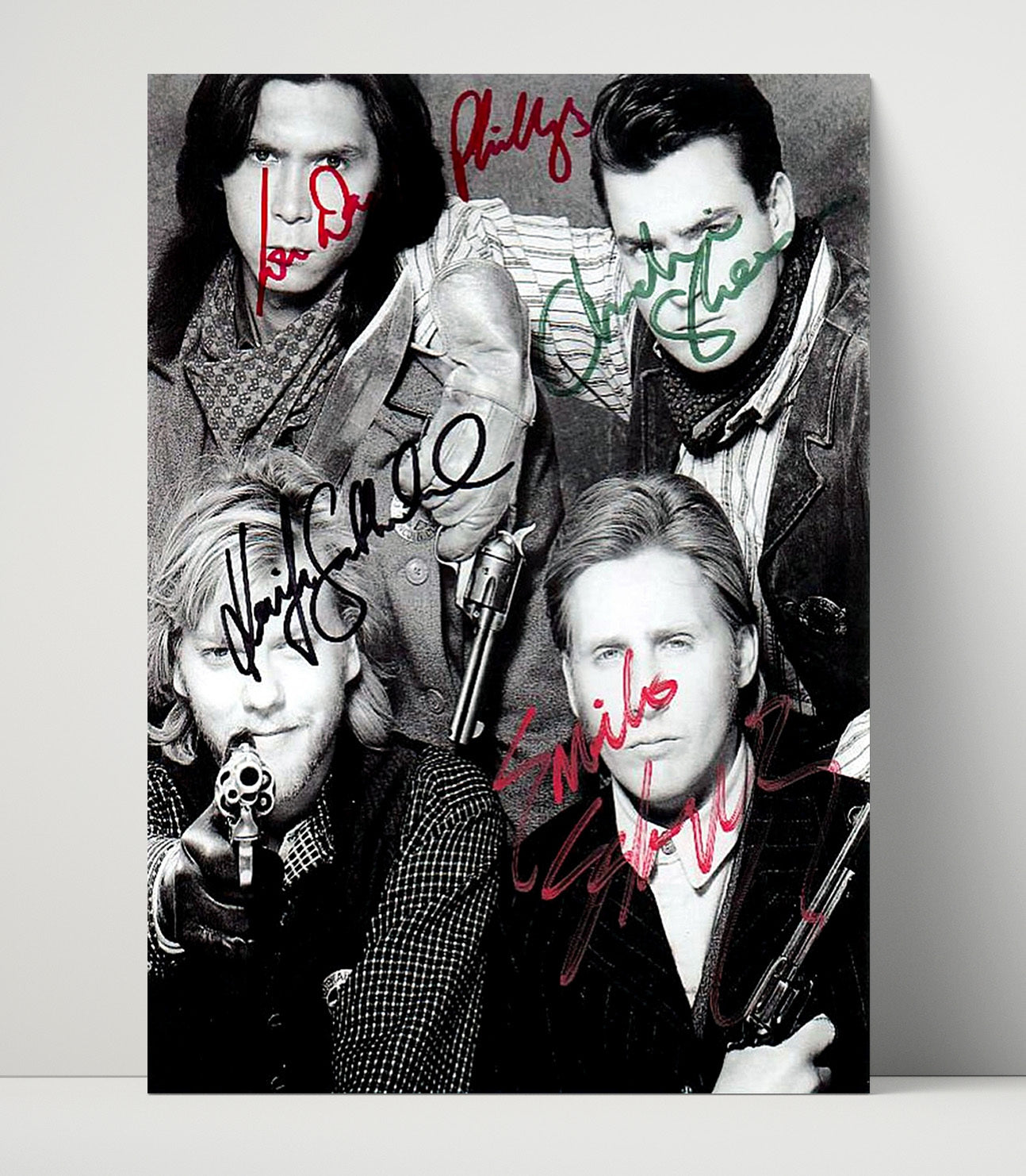 Young Guns Cast - Young Guns - Outlaw Squad in Style movie wall art 16x20 Unframed Print