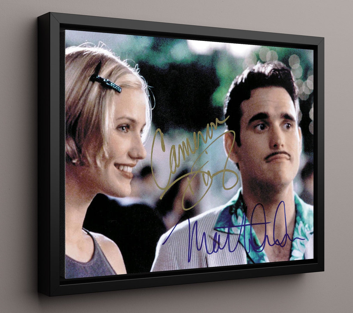 There's Something About Mary - Cameron Diaz - Mary Jensen - Awkward date reveal movie wall art 16x20 Gallery Frame