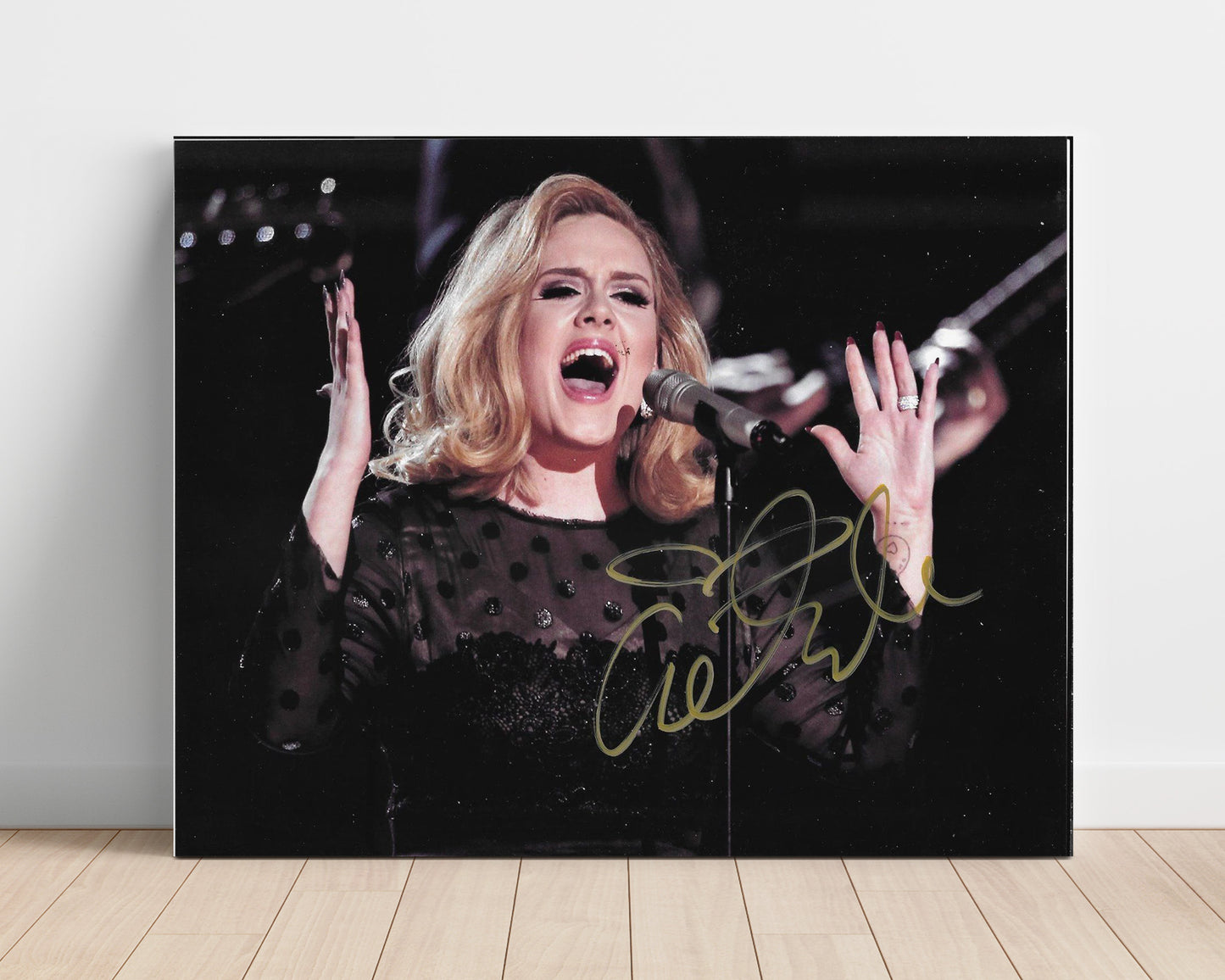 Adele - Live Vocal Performance - Vintage Music Wall Art - 16x20 Unframed Print music decor