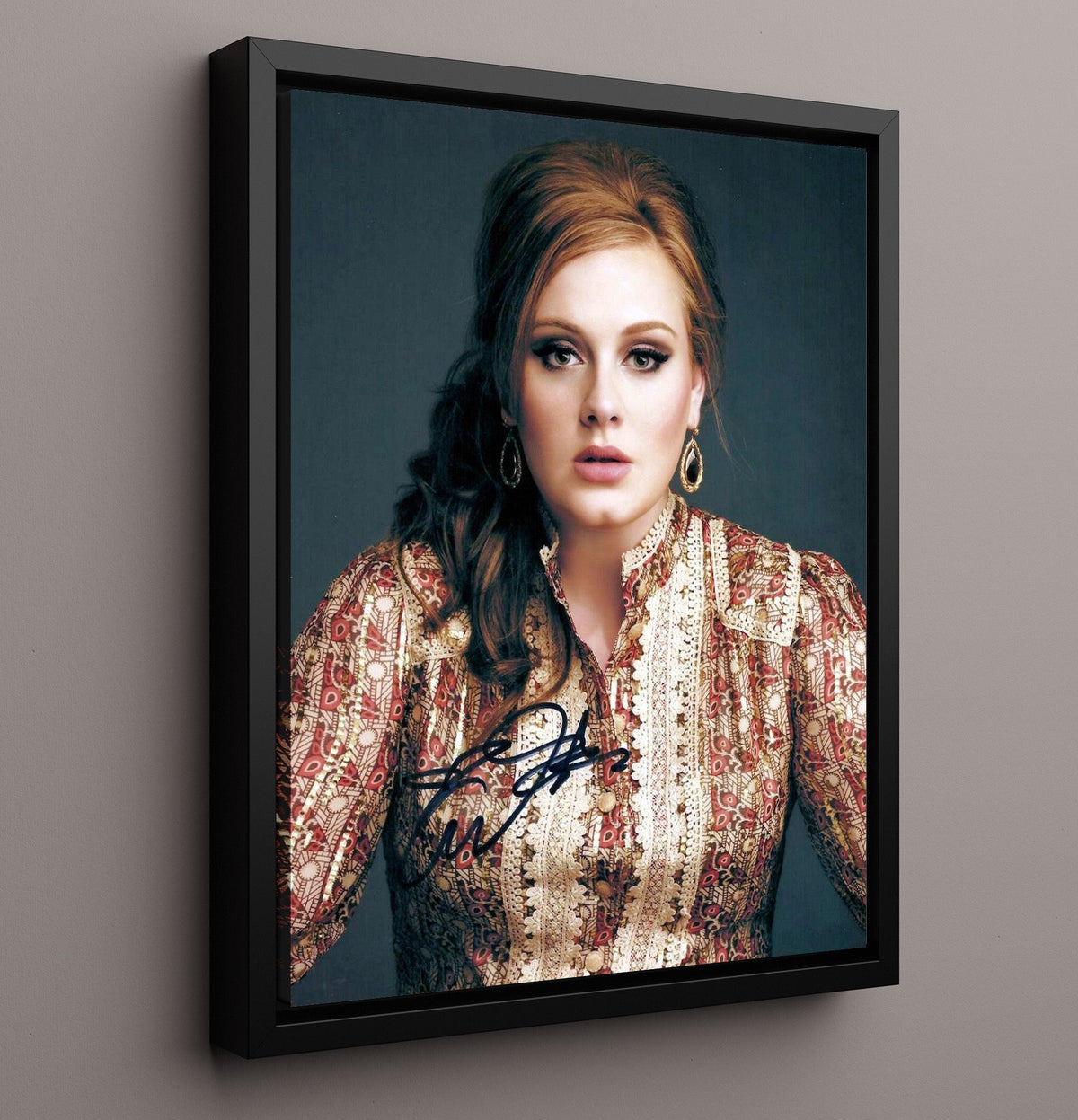 Adele - Studio Photo Vintage Pattern Dress 8x10 Unframed Print vintage music wall art