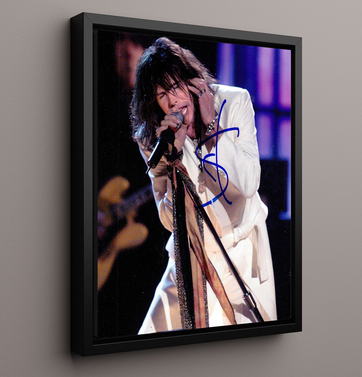 Aerosmith - Steven Tyler Live Microphone Performance 8x10 Unframed Print vintage music wall art