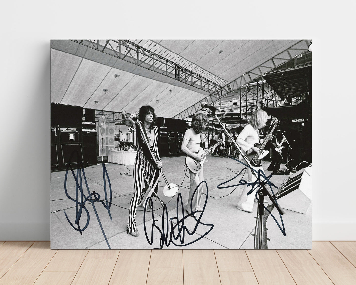 Aerosmith - Striped Stage Energy - Vintage Music Wall Art - 16x20 Unframed Print music decor