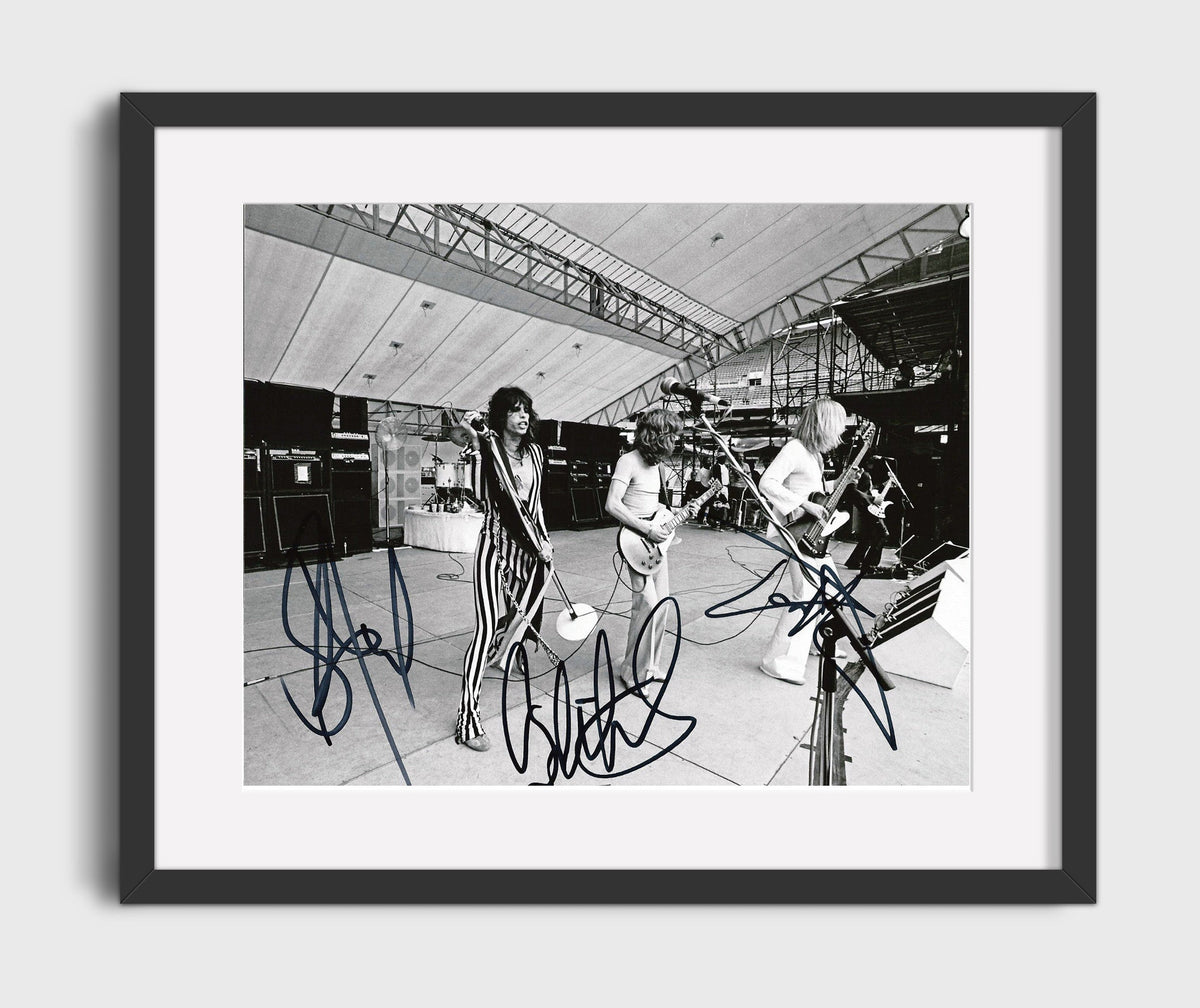 Aerosmith - Striped Stage Energy 8x10 Framed Canvas vintage music wall art
