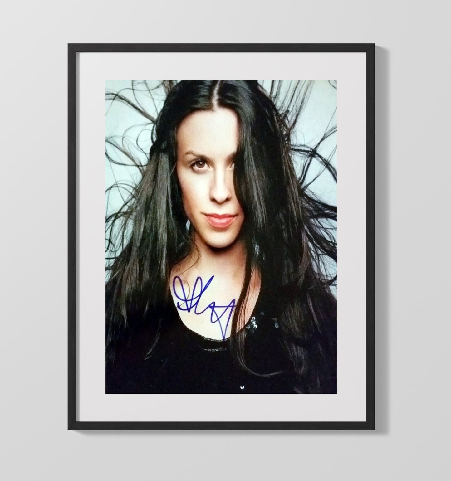 Alanis Morissette - Jagged Little Pill Legacy Studio Photo 8x10 Framed Canvas vintage music wall art