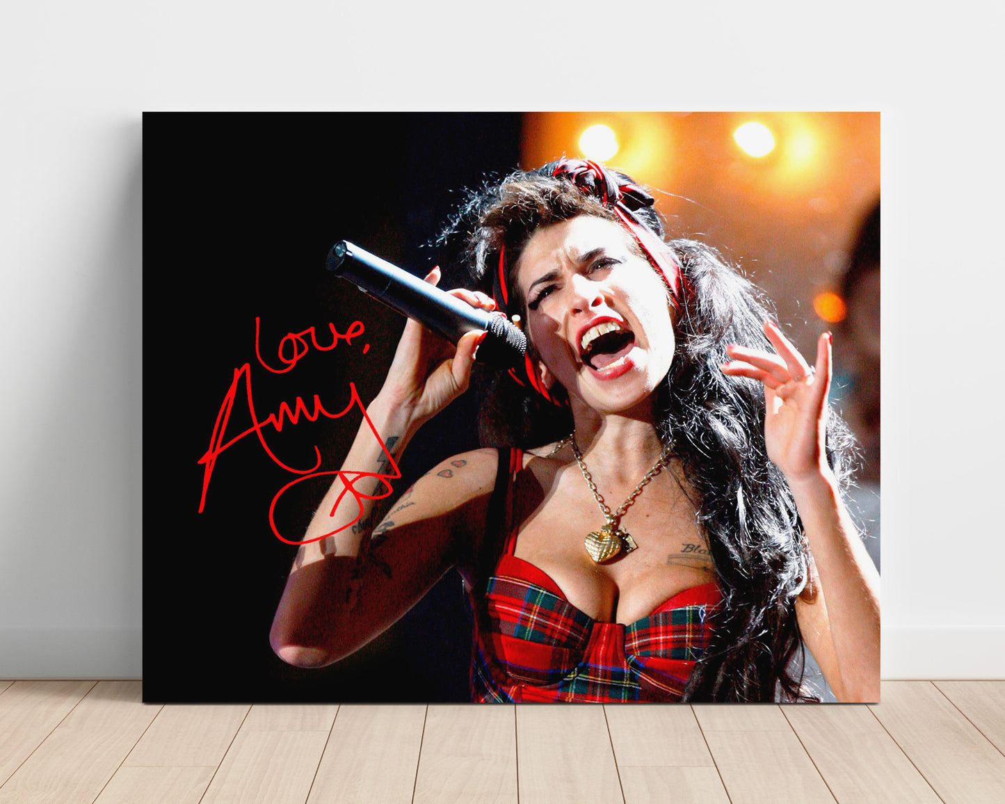 Amy Winehouse - High Energy Stage Performance - Vintage Music Wall Art - 16x20 Unframed Print music decor