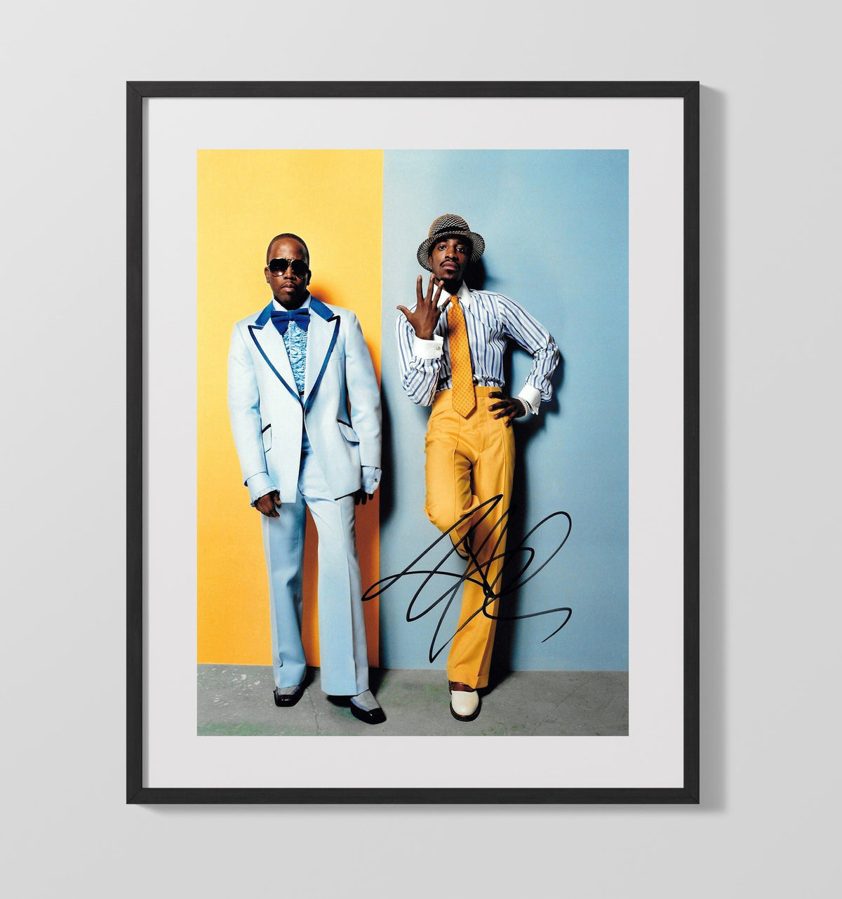 Andre 3000 - OutKast Fashion Photo Studio Pose 8x10 Framed Canvas vintage music wall art