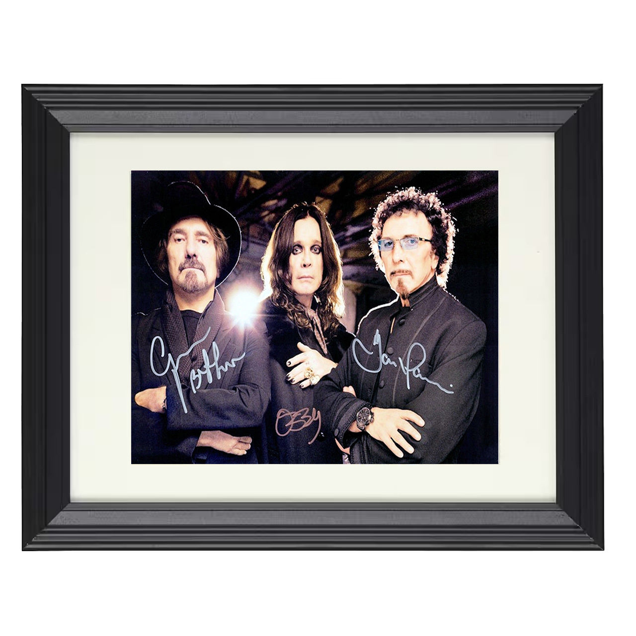 Ozzy Osbourne – Dark Stage Presence – 8x10 black beveled framed music wall art