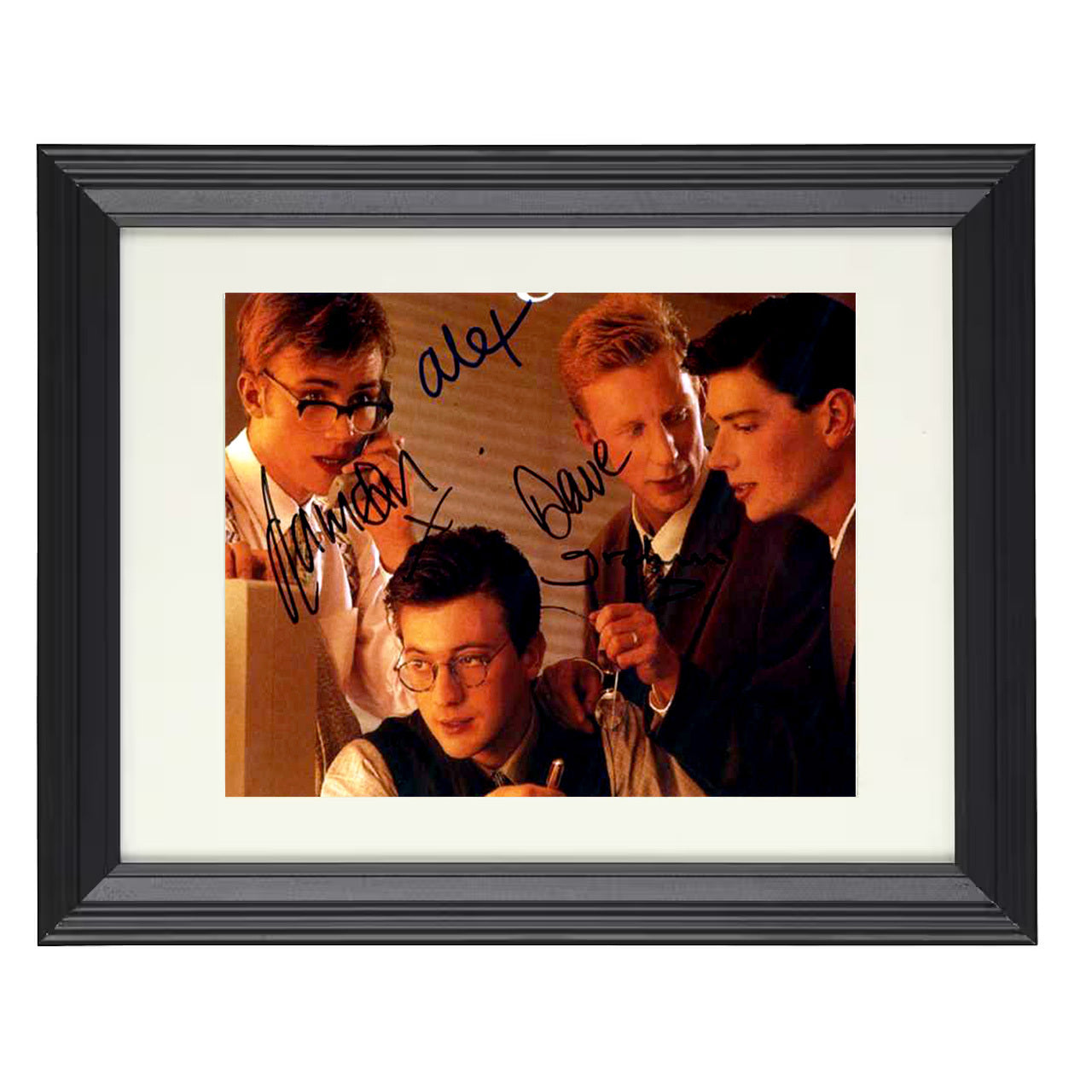 Blur – Damon Albarn Backstage Moment – 8x10 black beveled framed music wall art