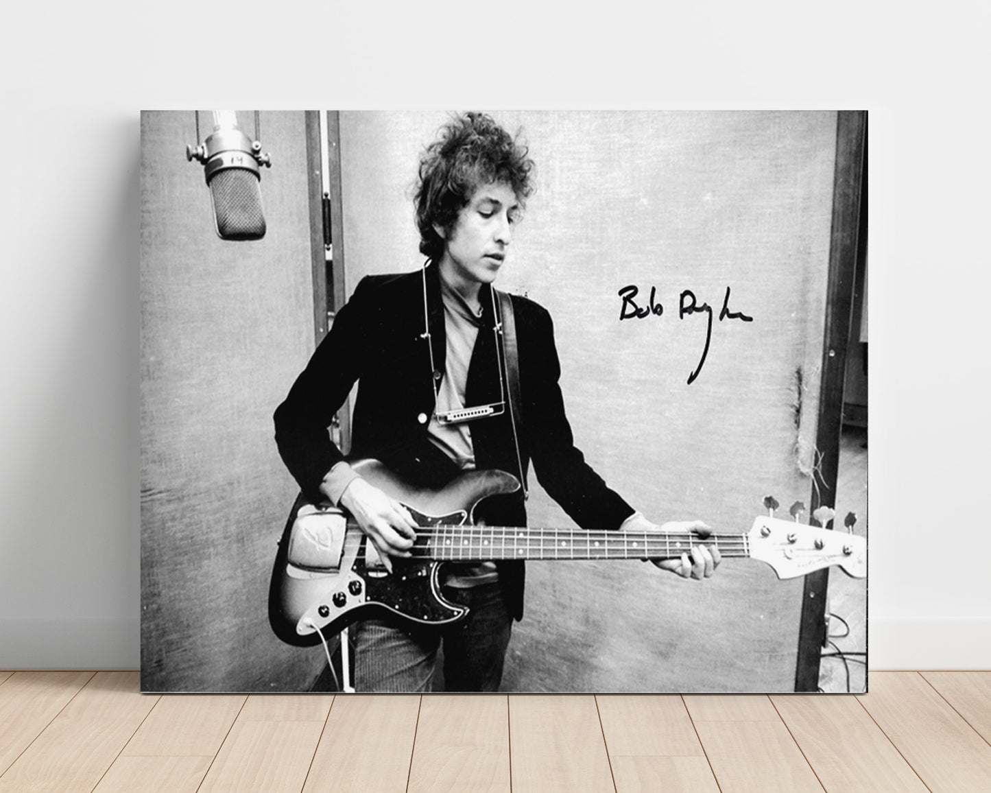 Bob Dylan - Early Acoustic Performance - Vintage Music Wall Art - 16x20 Unframed Print music decor