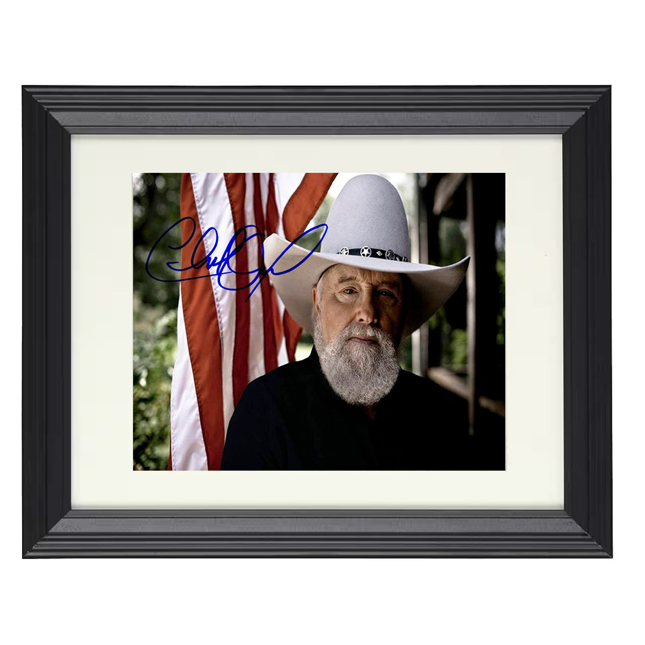 Charlie Daniels – Southern Fiddle Spirit – 8x10 black beveled framed music wall art
