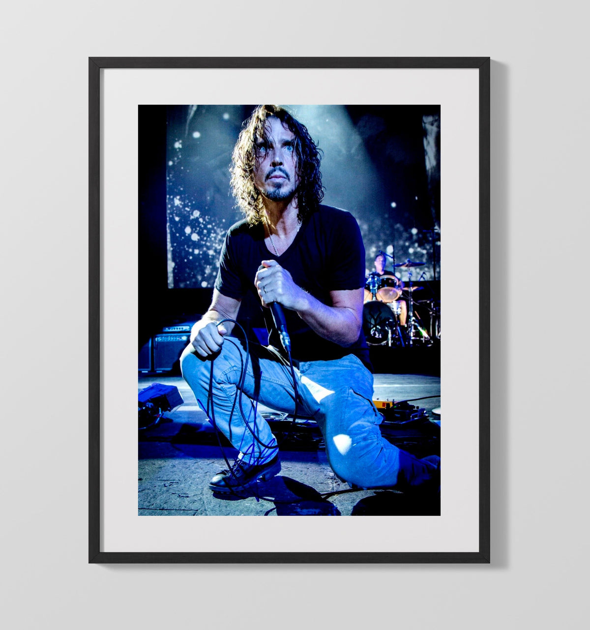 Chris Cornell - Grunge Golden Voice 8x10 Framed Canvas vintage music wall art