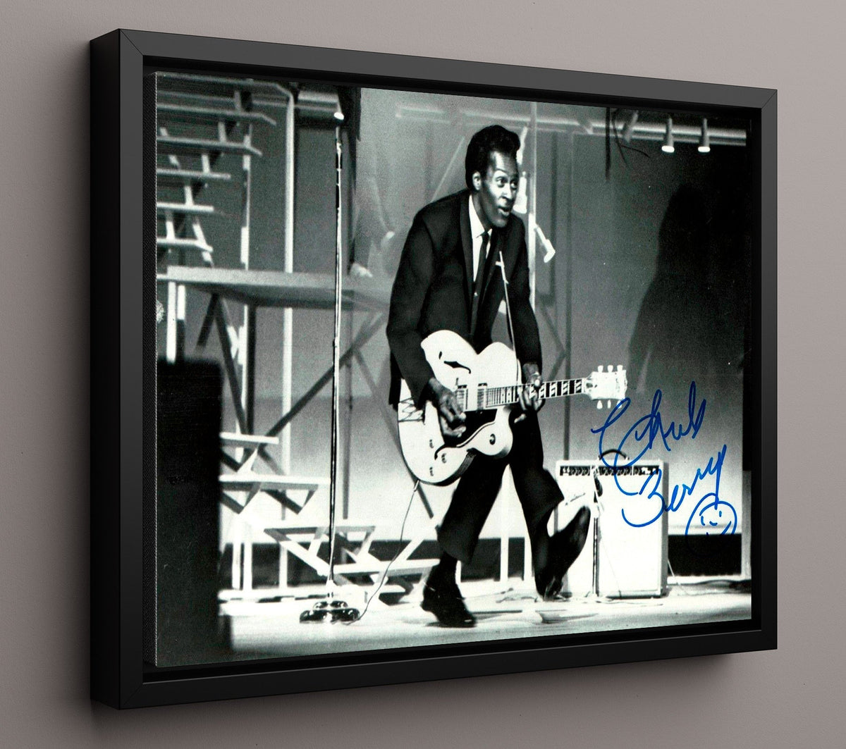 Chuck Berry - Dancing and Strumming 8x10 Unframed Print vintage music wall art