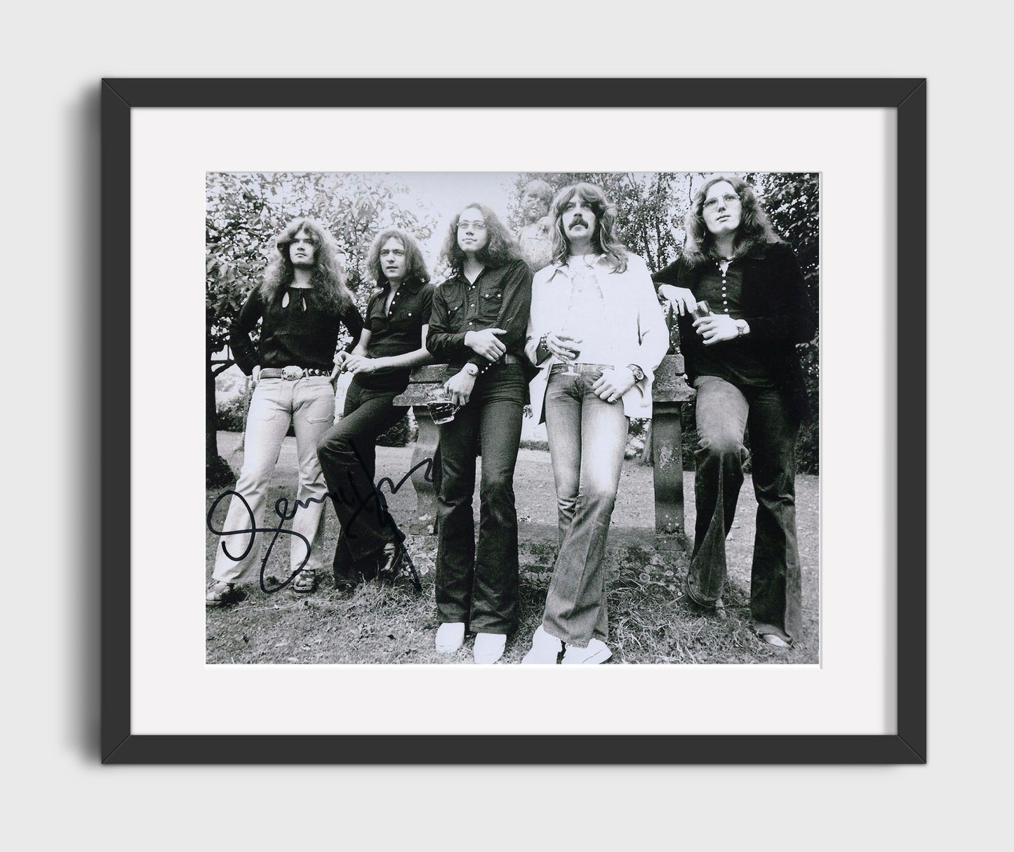 Deep Purple - Smoke on the Water 8x10 Framed Canvas vintage music wall art