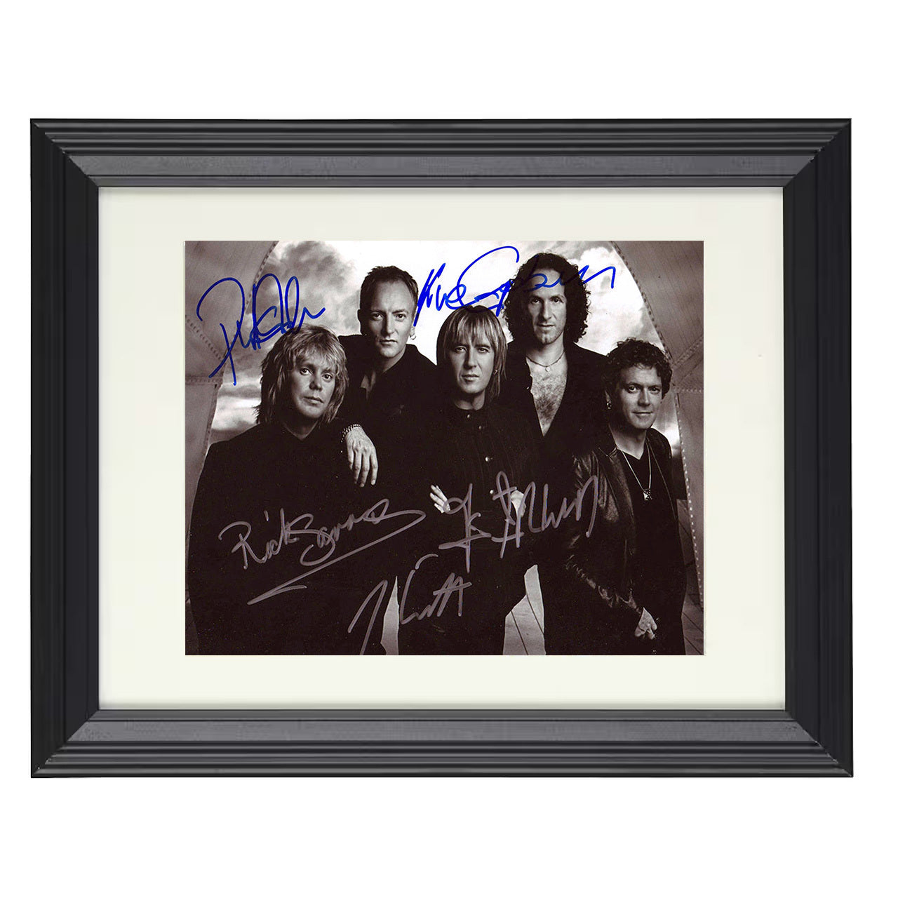 Def Leppard – British Rock Breakthrough – 8x10 black beveled framed music wall art