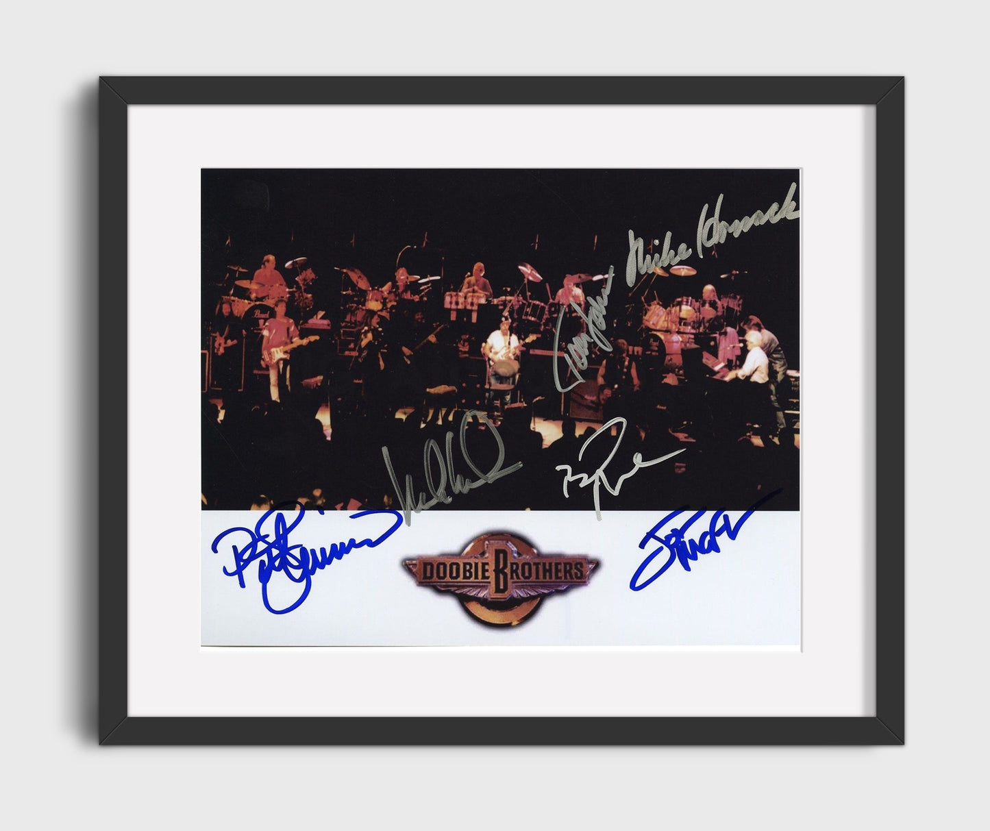 Doobie Brothers - Long Train Runnin Rhythm 8x10 Framed Canvas vintage music wall art