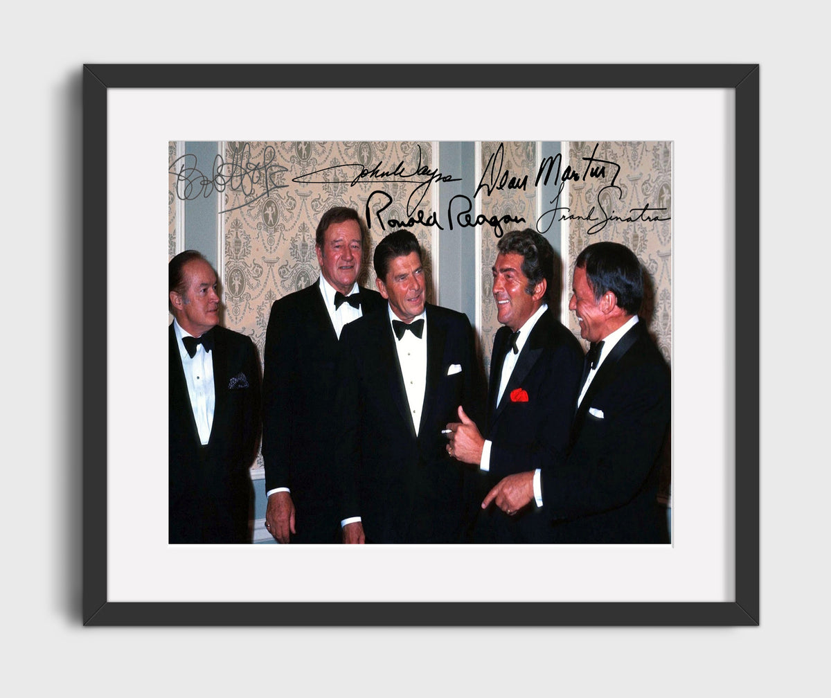 Frank Sinatra - Rat Pack Formal Moment 8x10 Framed Canvas vintage music wall art