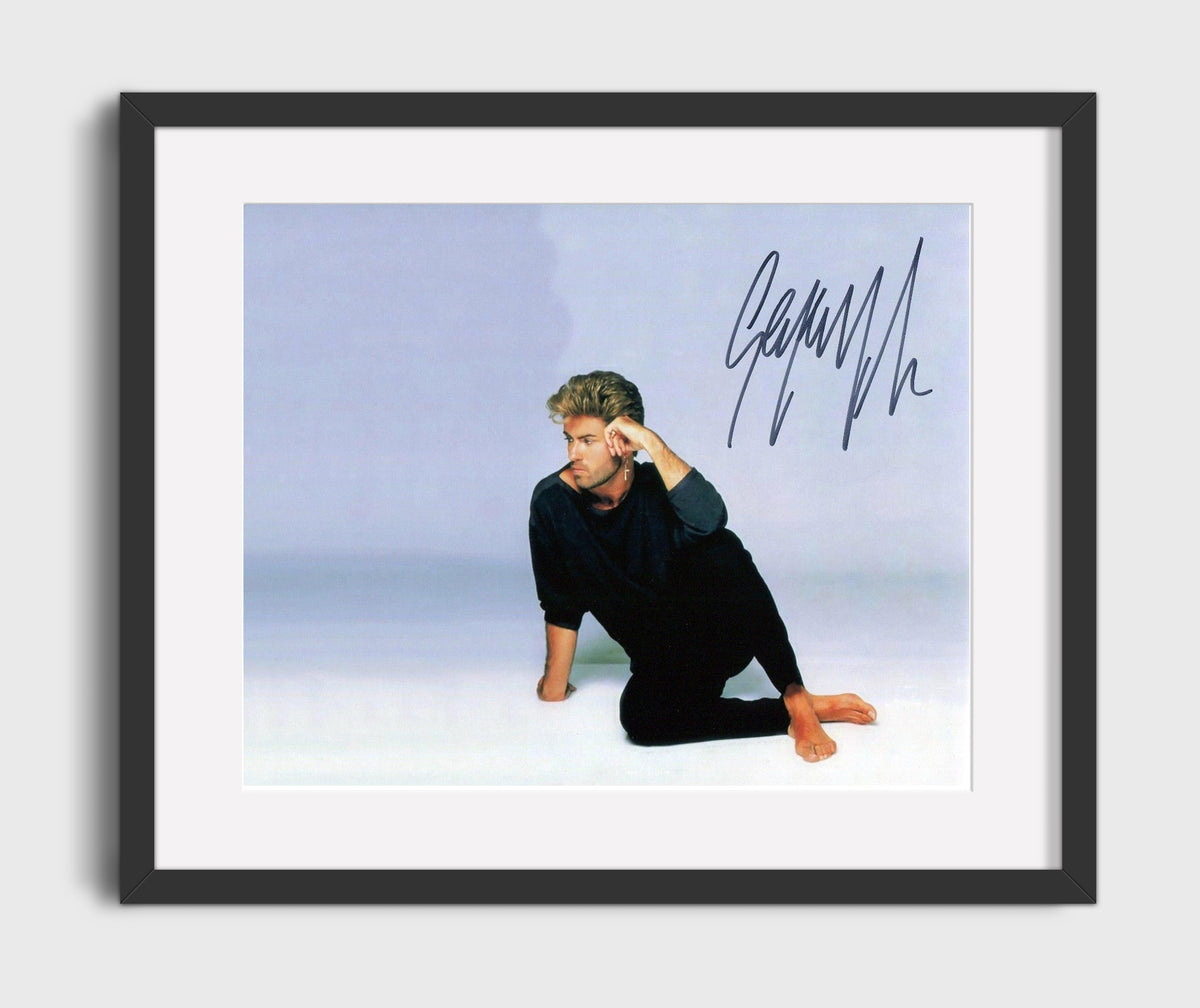 George Michael - 80s Pop Royalty 8x10 Framed Canvas vintage music wall art