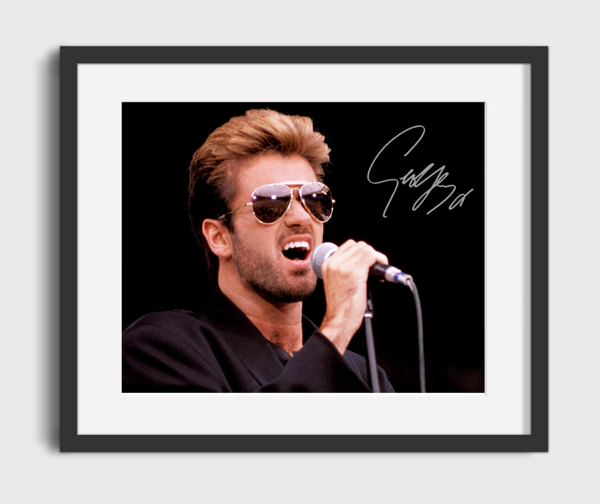 George Michael - Faith Legacy Vocal 8x10 Framed Canvas vintage music wall art
