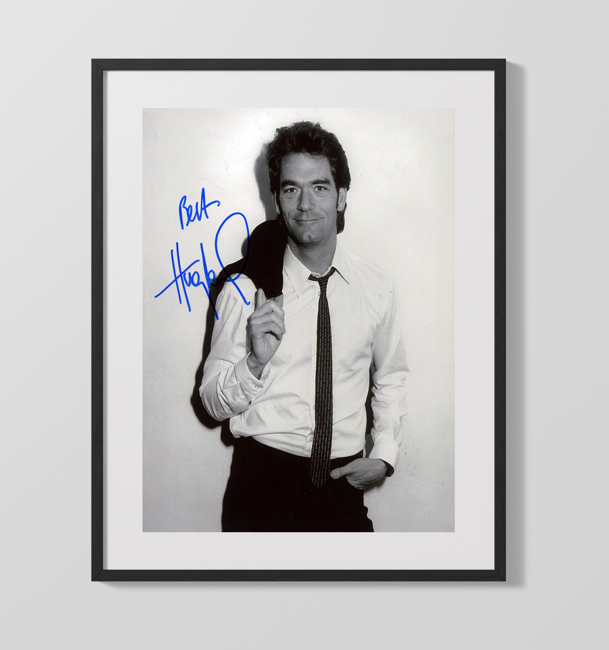 Huey Lewis - Studio Photo Shirt And Tie 8x10 Framed Canvas vintage music wall art