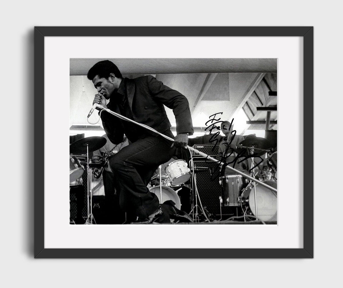 James Brown - Feeling Good on One Knee 8x10 Framed Canvas vintage music wall art