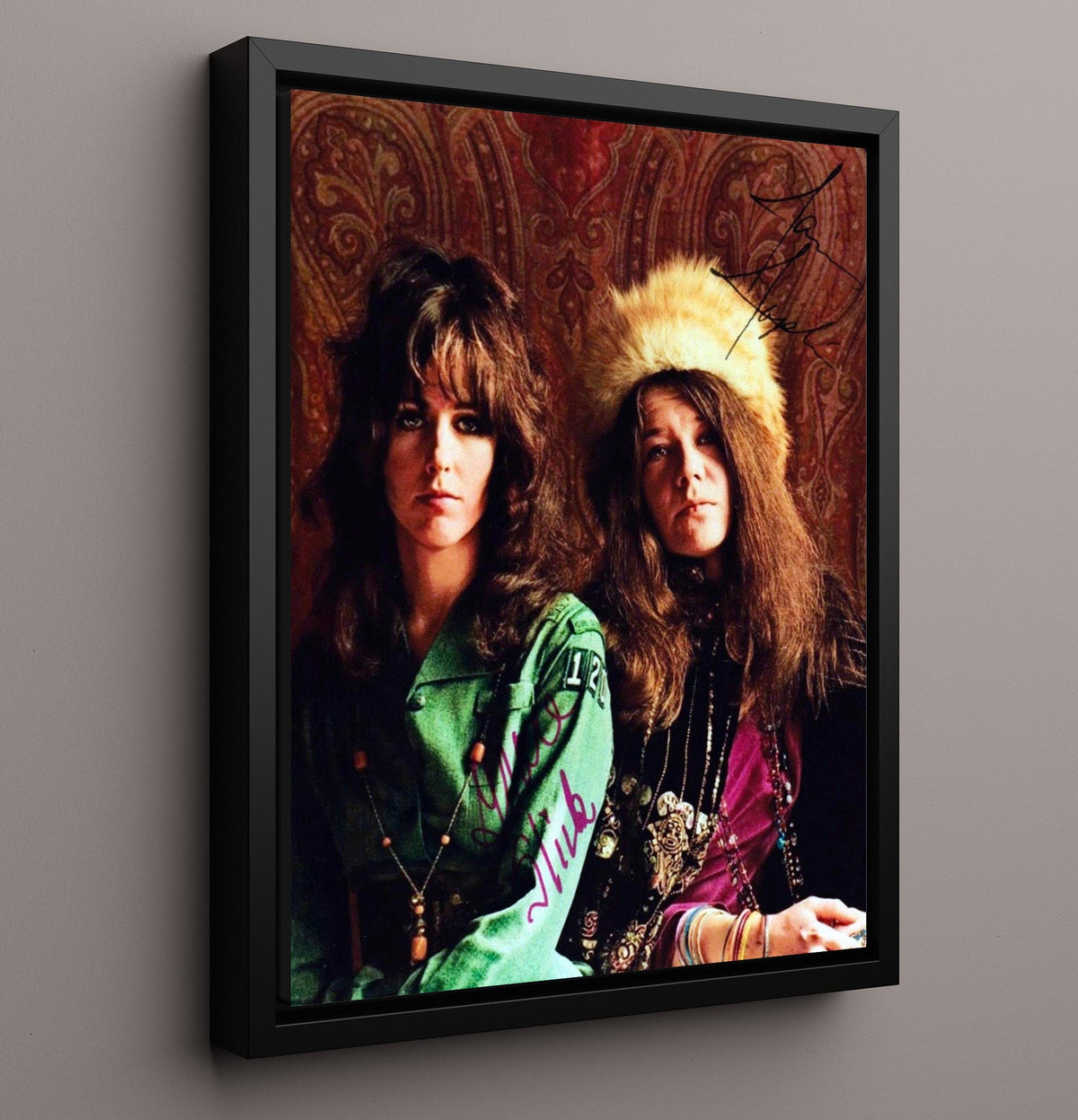 Janis Joplin and Grace Slick - Queens of Psychedelia 8x10 Unframed Print vintage music wall art