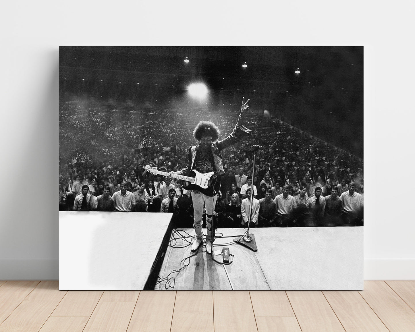 Jimi Hendrix - Peace Sign and Electric Magic - Vintage Music Wall Art - 16x20 Unframed Print music decor