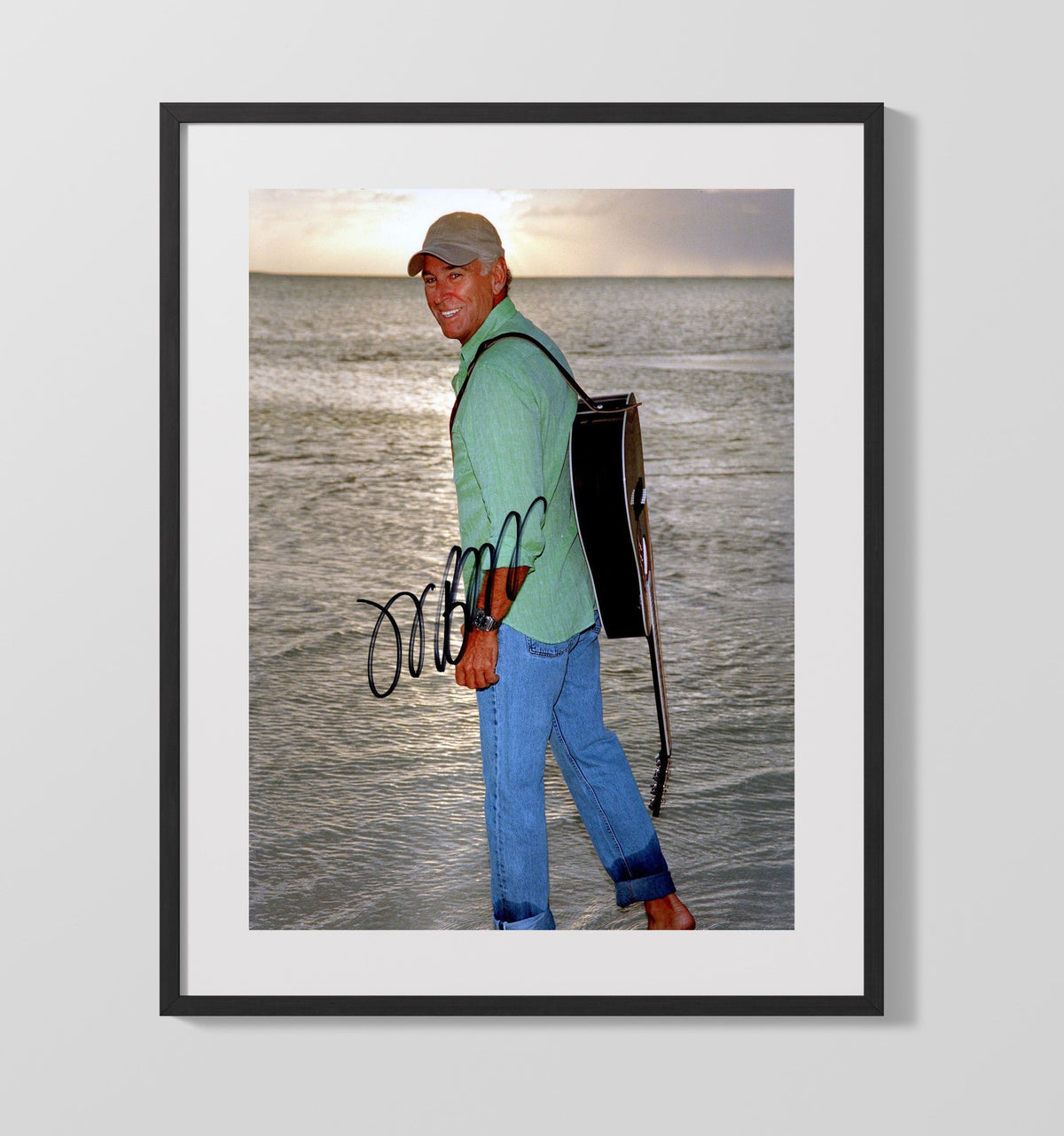 Jimmy Buffett - Sunset Serenade 8x10 Framed Canvas vintage music wall art