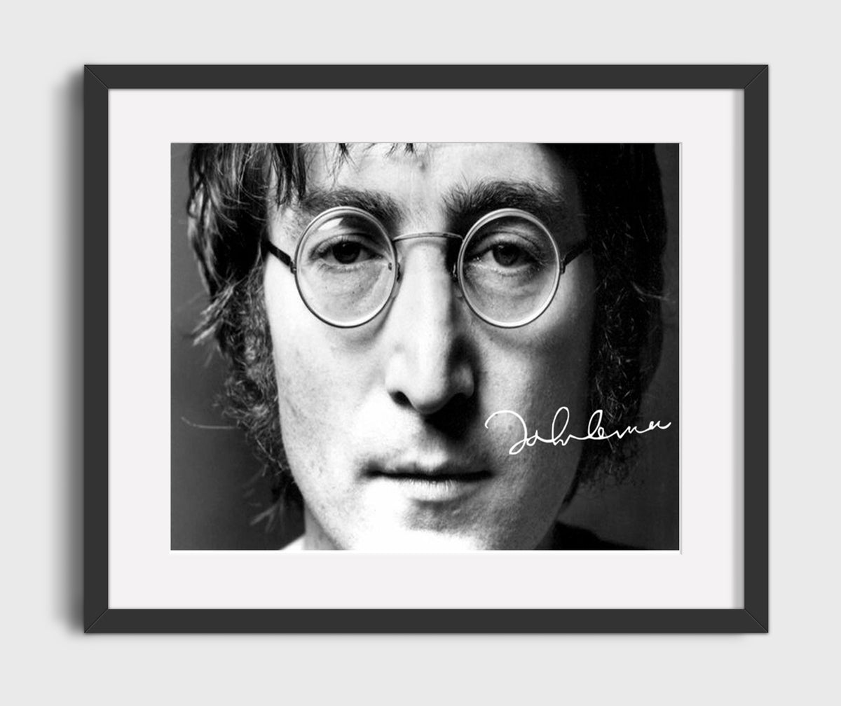 John Lennon - Imagine Legacy Visionary 8x10 Framed Canvas vintage music wall art