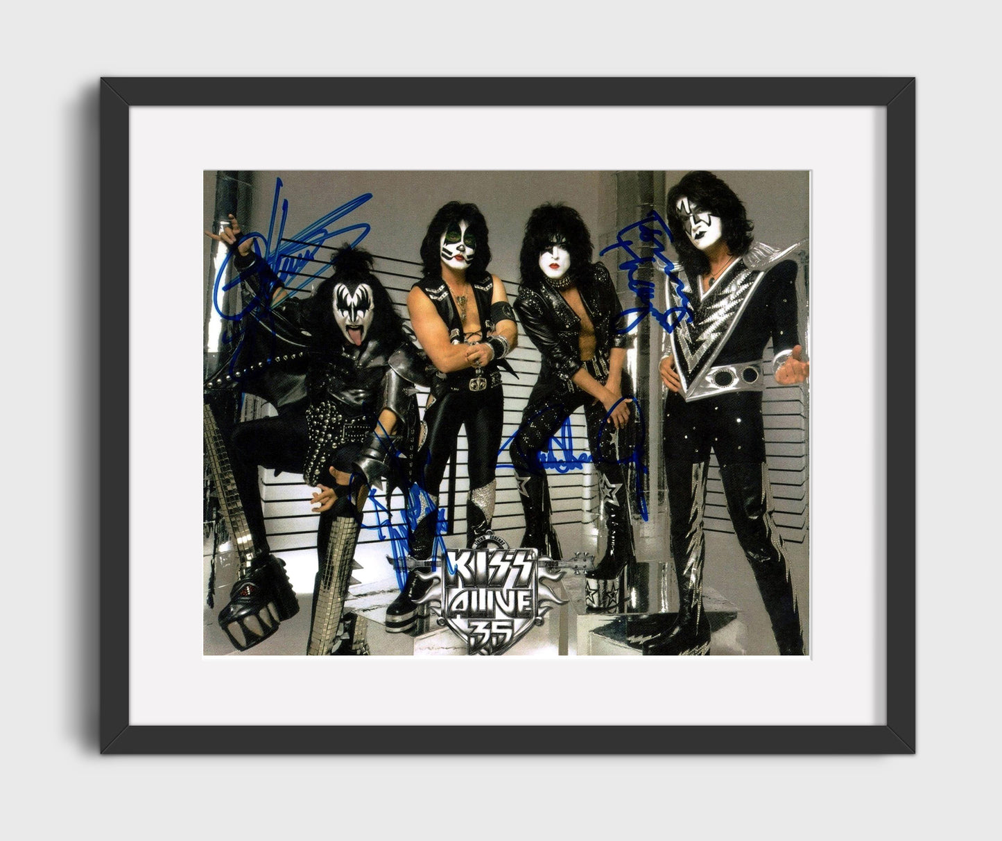 KISS - Face Paint Glam Rock Legends 8x10 Framed Canvas vintage music wall art