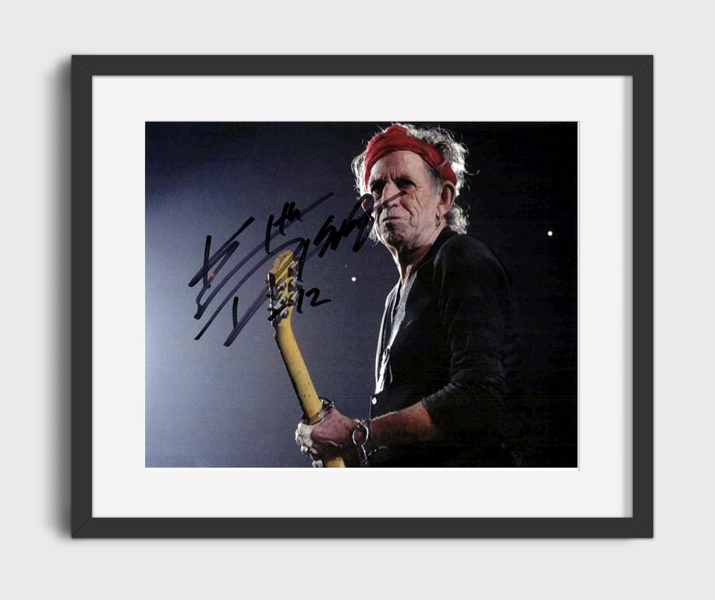 Keith Richards - Red Headband Stage Presence 8x10 Framed Canvas vintage music wall art