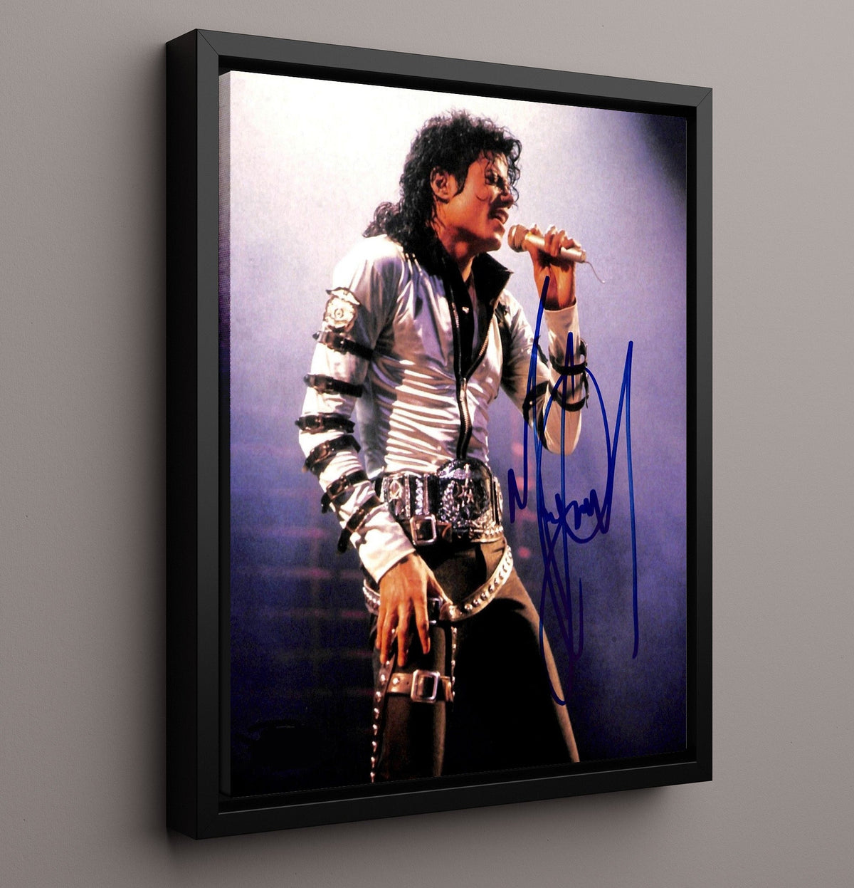 Michael Jackson - Live Microphone Performance 8x10 Unframed Print vintage music wall art