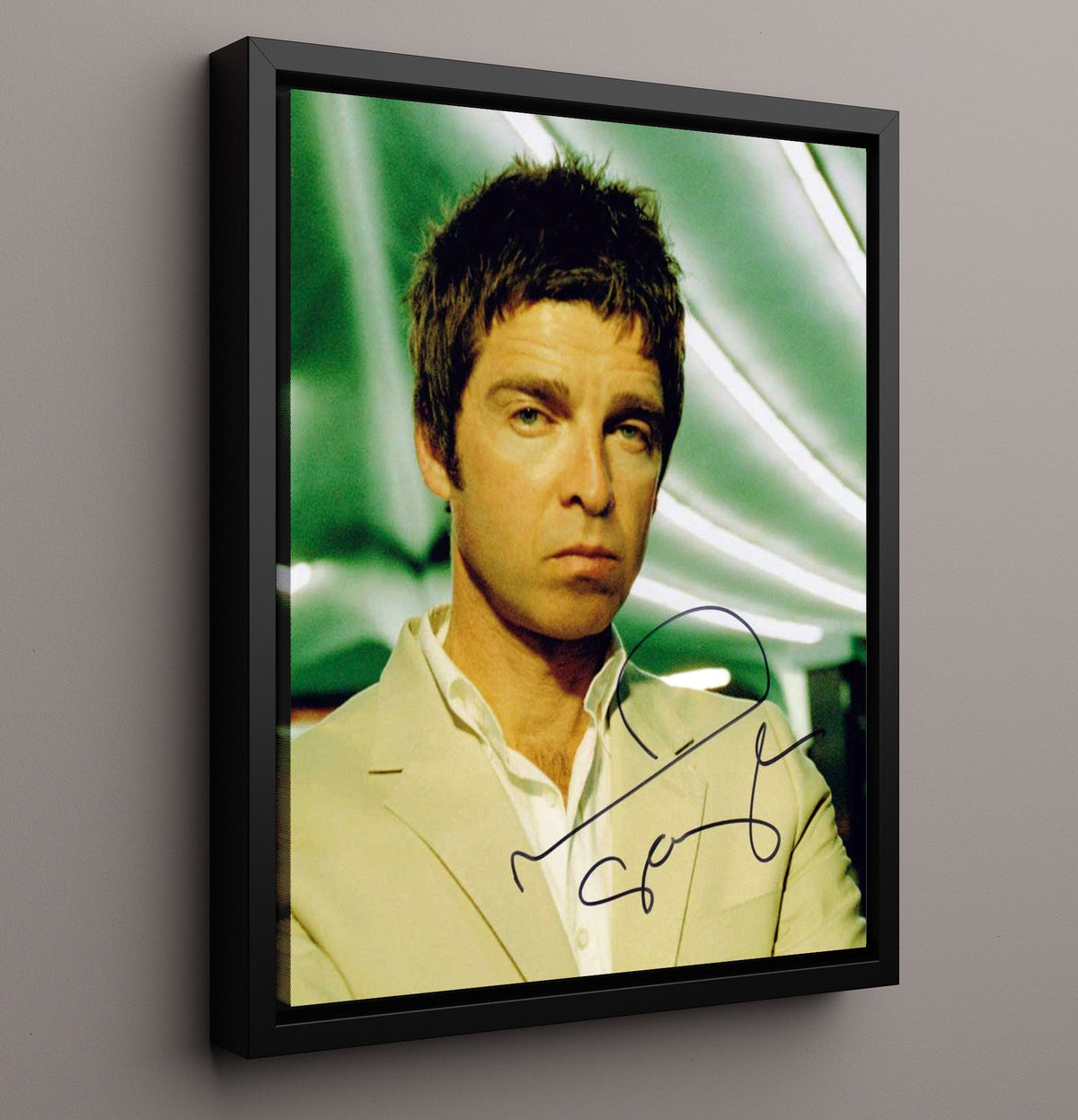 Oasis - Noel Gallagher Green-Lit Studio Image 8x10 Unframed Print vintage music wall art