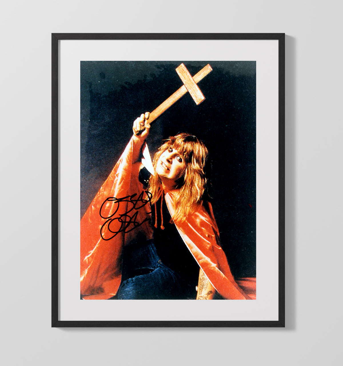 Ozzy Osbourne - Cross and Chaos 8x10 Framed Canvas vintage music wall art