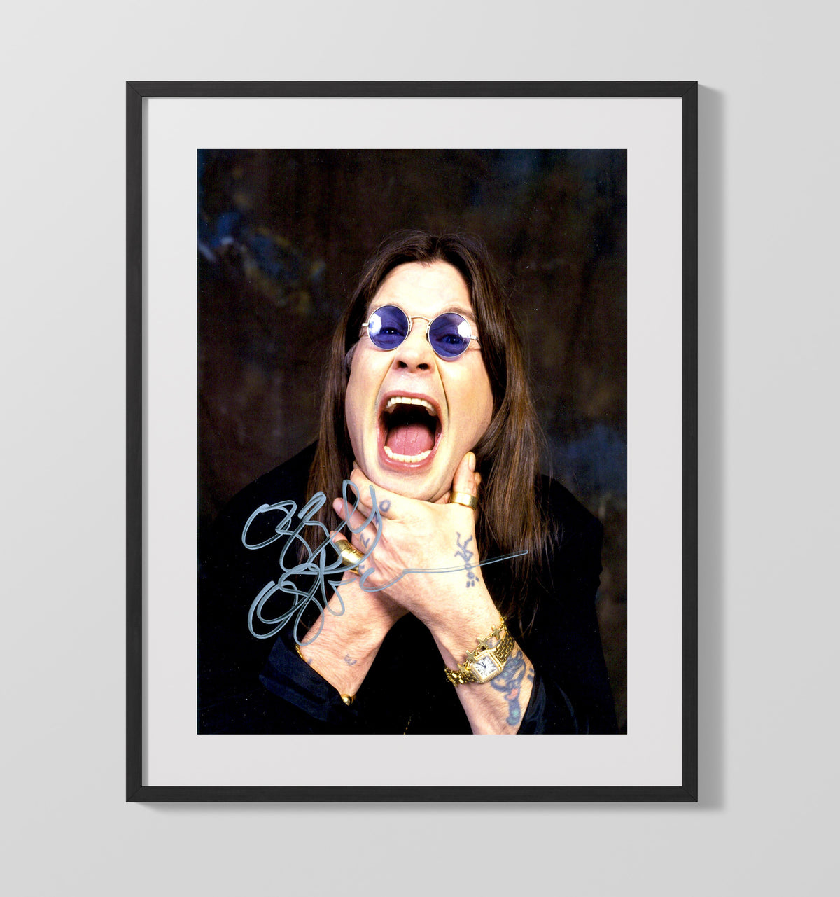 Ozzy Osbourne - Hand-Clutch Scream 8x10 Framed Canvas vintage music wall art