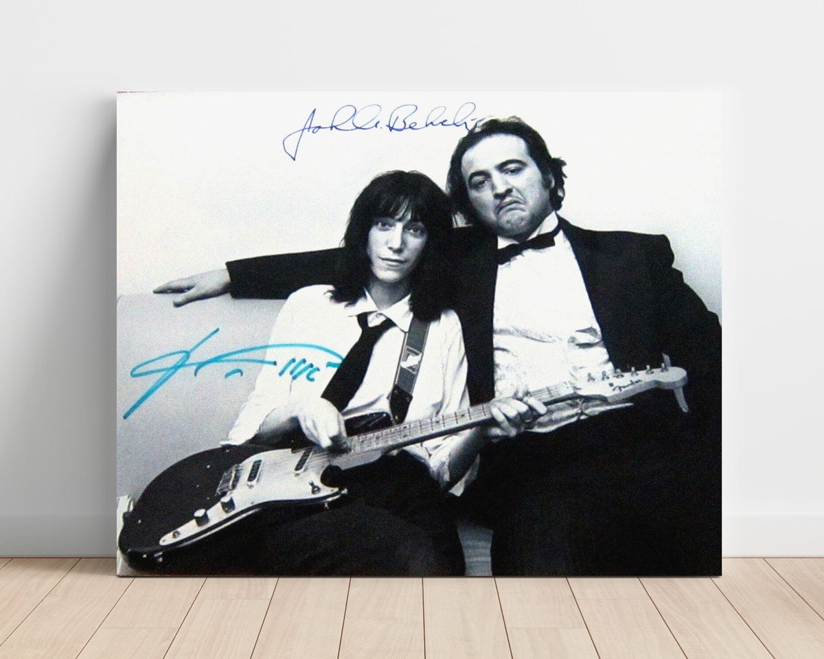 Patti Smith and John Belushi – Backstage Mischief unframed semi-gloss poster print
