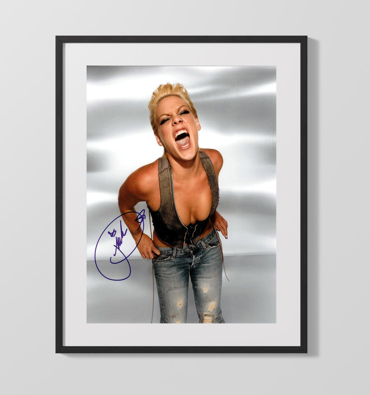 Pink - Fierce Studio Expression 8x10 Framed Canvas vintage music wall art