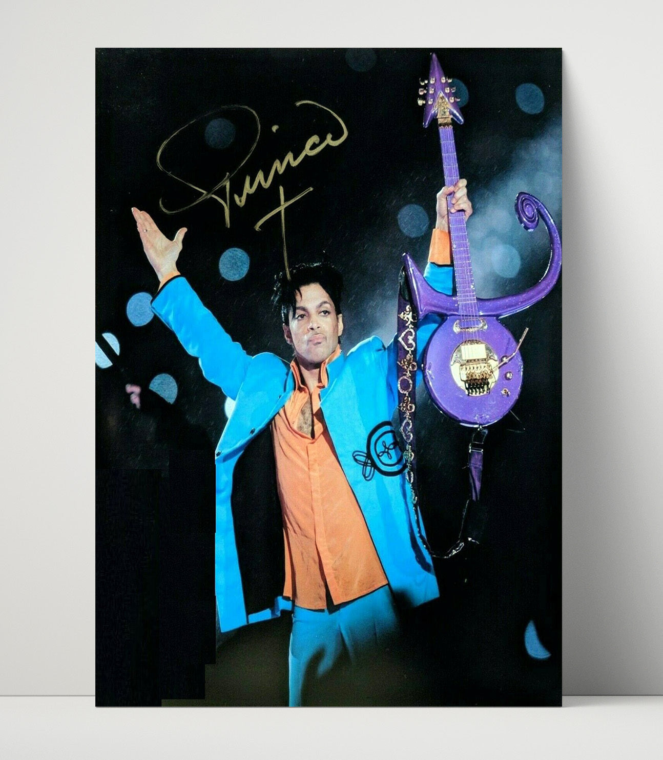Prince - Super Bowl Halftime Guitar Performance - Vintage Music Wall Art - 16x20 Unframed Print music decor