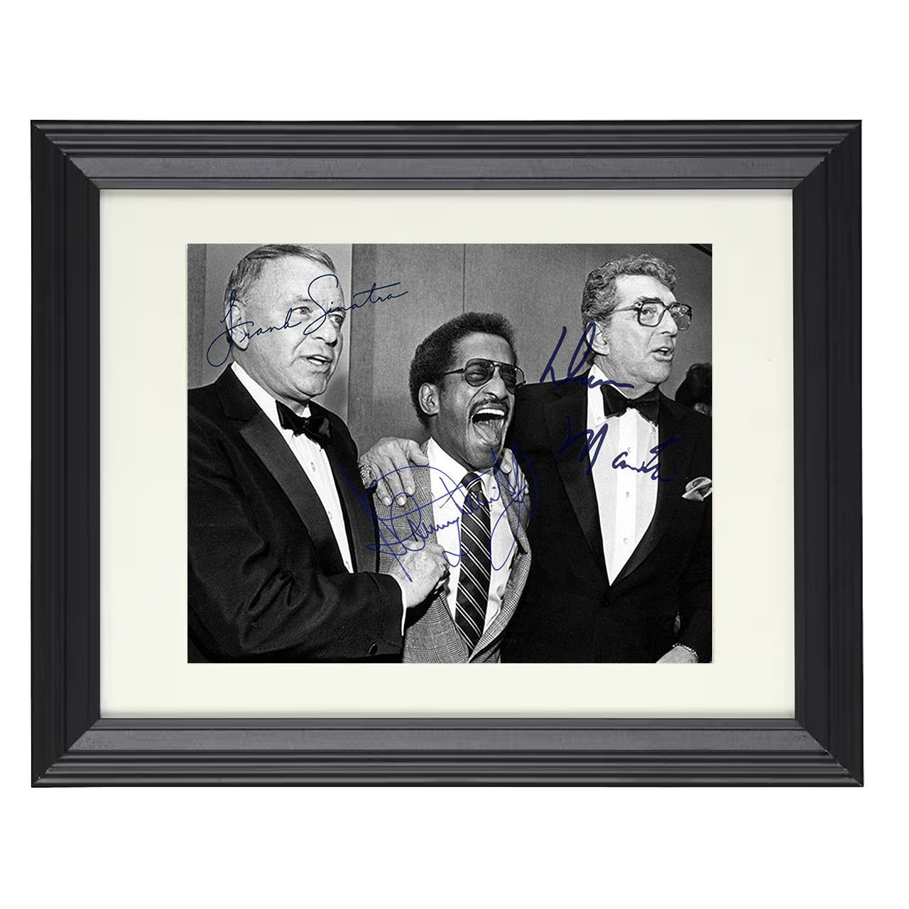 Rat Pack – Kings of Cool – 8x10 black beveled framed music wall art