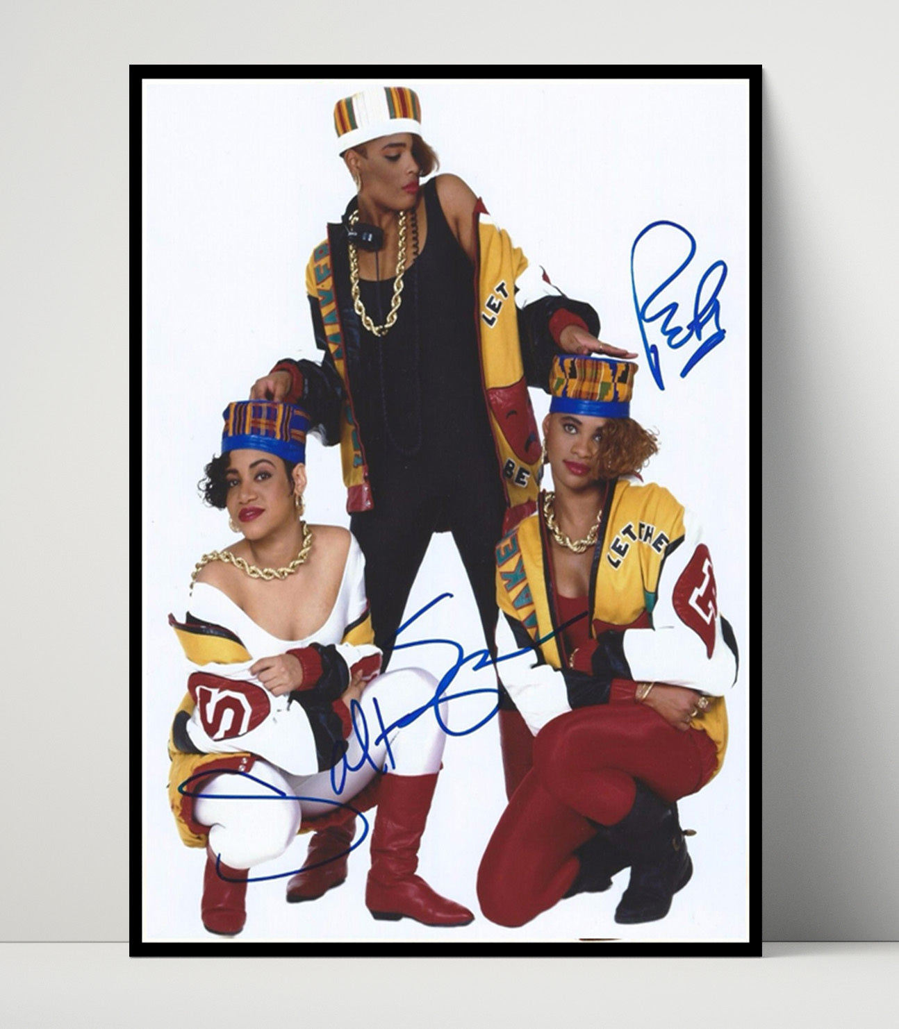 Salt-N-Pepa - Hip Hop Trio Colorful Promo Image Music Wall Art 16x20 Unframed Print wall art print – Music decor
