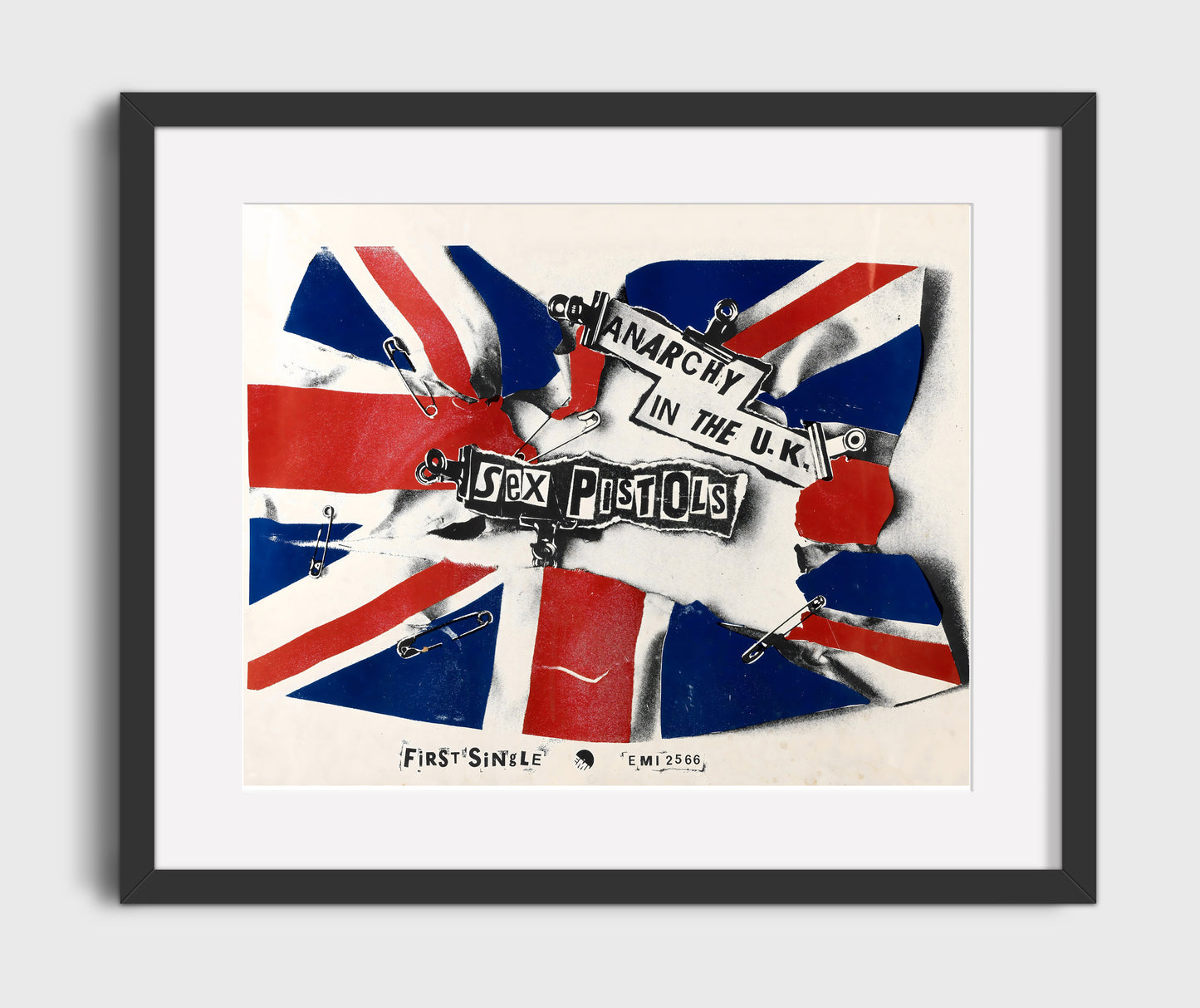 Sex Pistols - Anarchy in the U.K. 8x10 Framed Canvas vintage music wall art