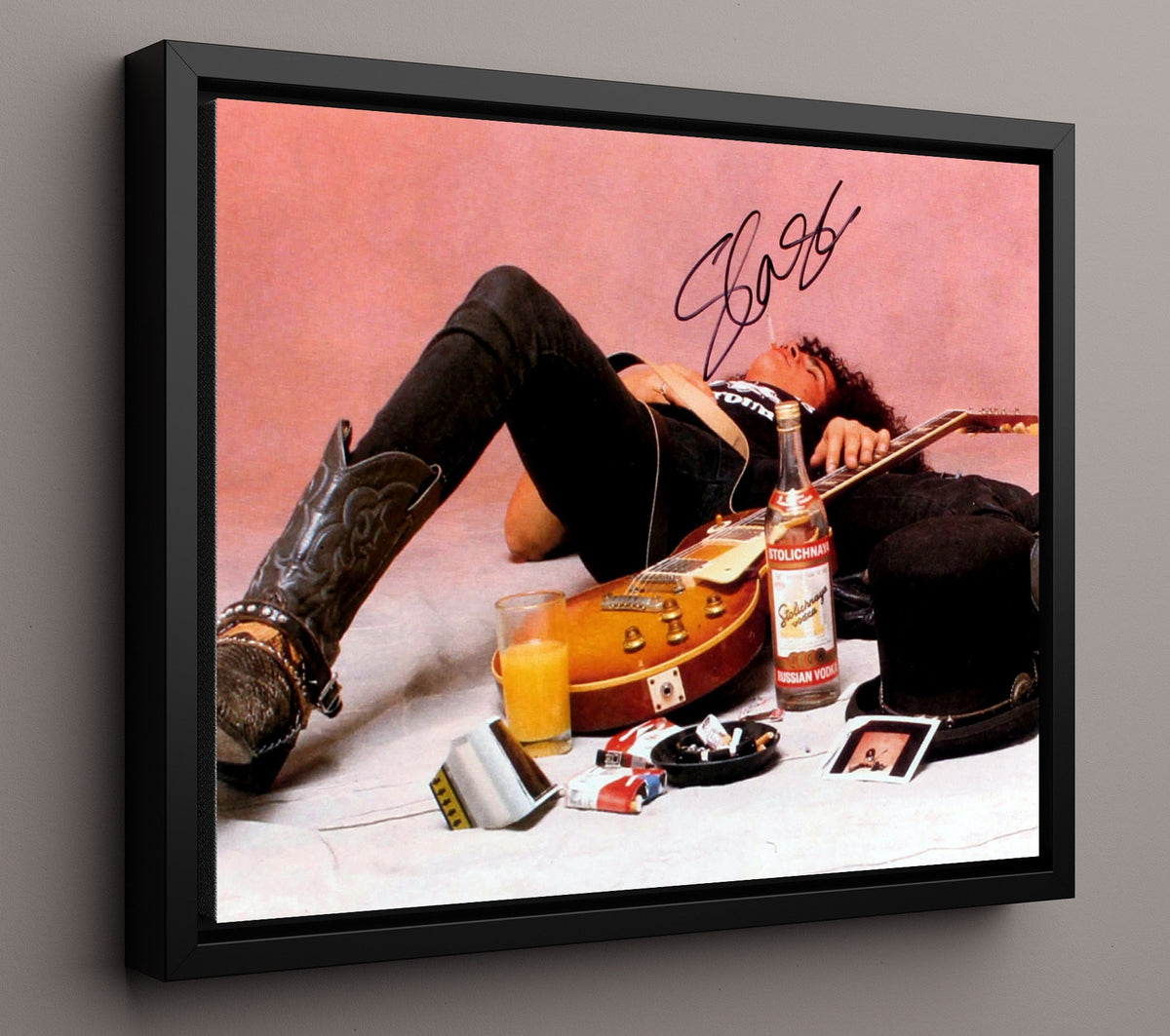 Slash - Top Hat and Six Strings 8x10 Unframed Print vintage music wall art