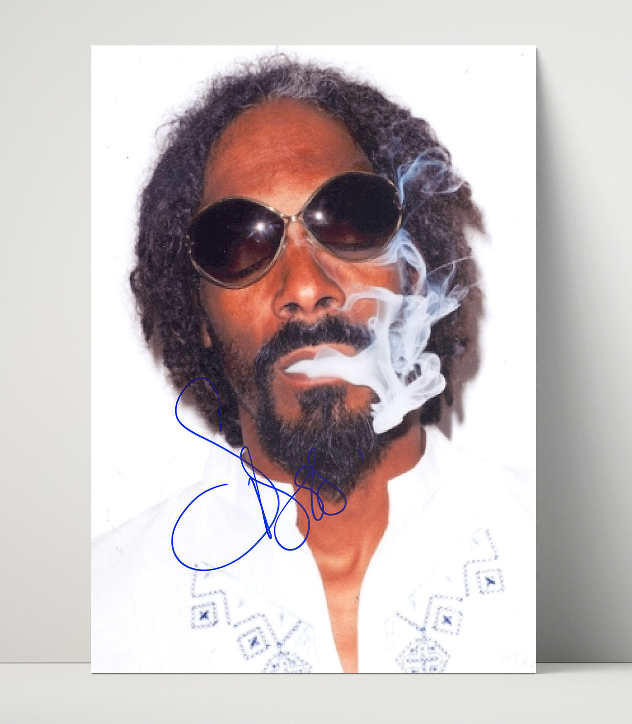 Snoop Dogg - Sunglasses Smoking Headshot - Vintage Music Wall Art - 16x20 Unframed Print music decor