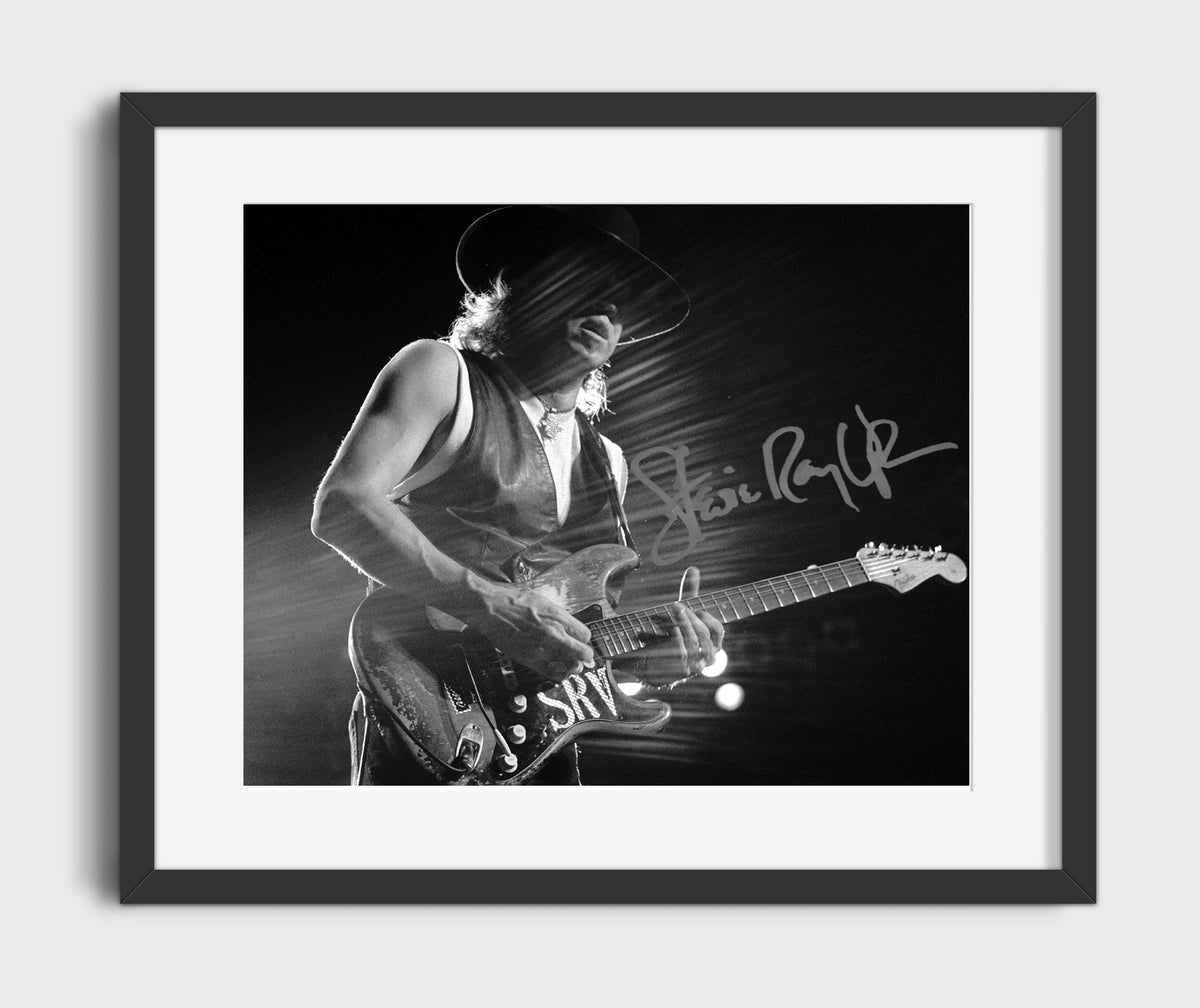 Stevie Ray Vaughan - Texas Blues Fire 8x10 Framed Canvas vintage music wall art