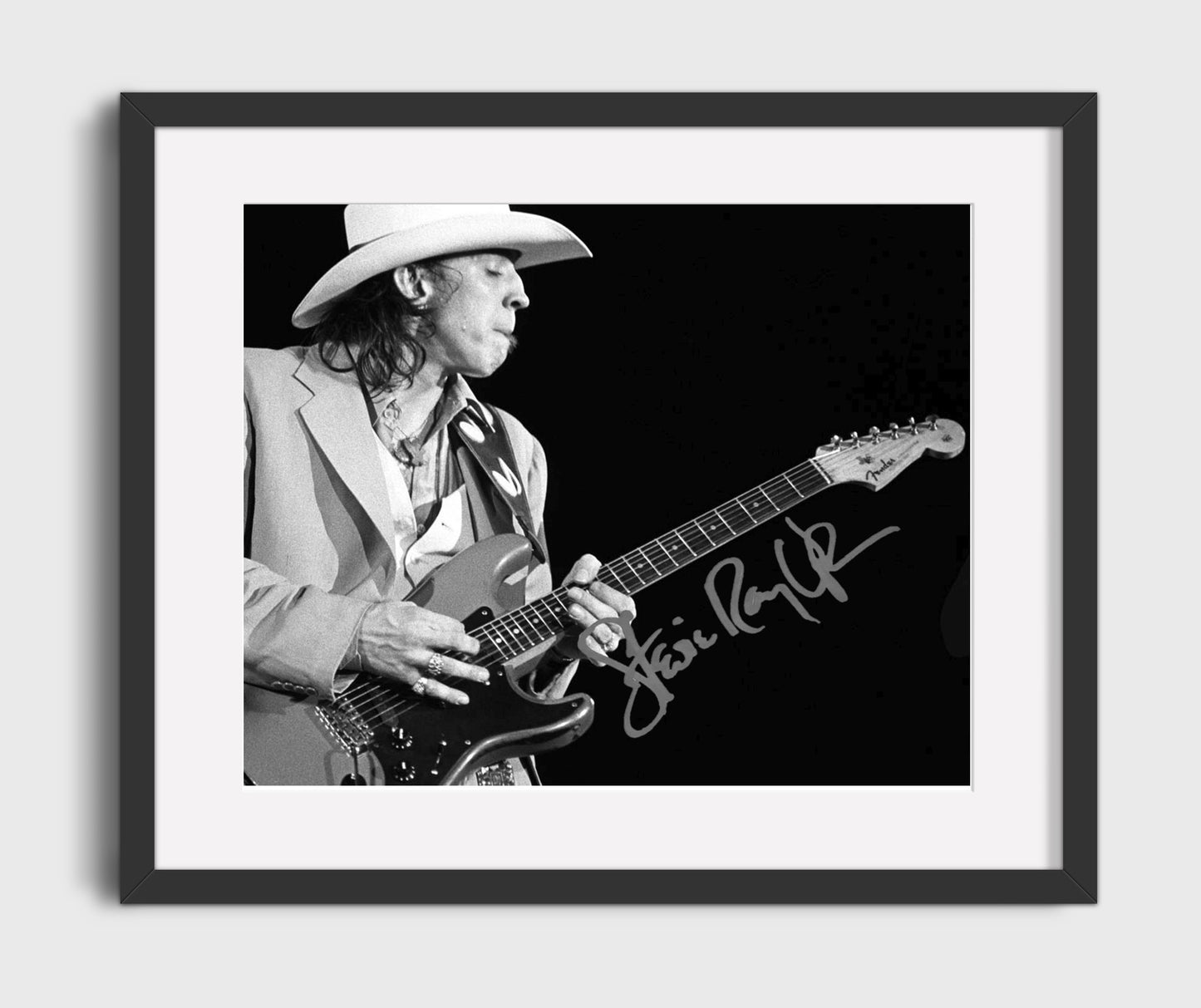 Stevie Ray Vaughan - Texas Flood Blues 8x10 Framed Canvas vintage music wall art