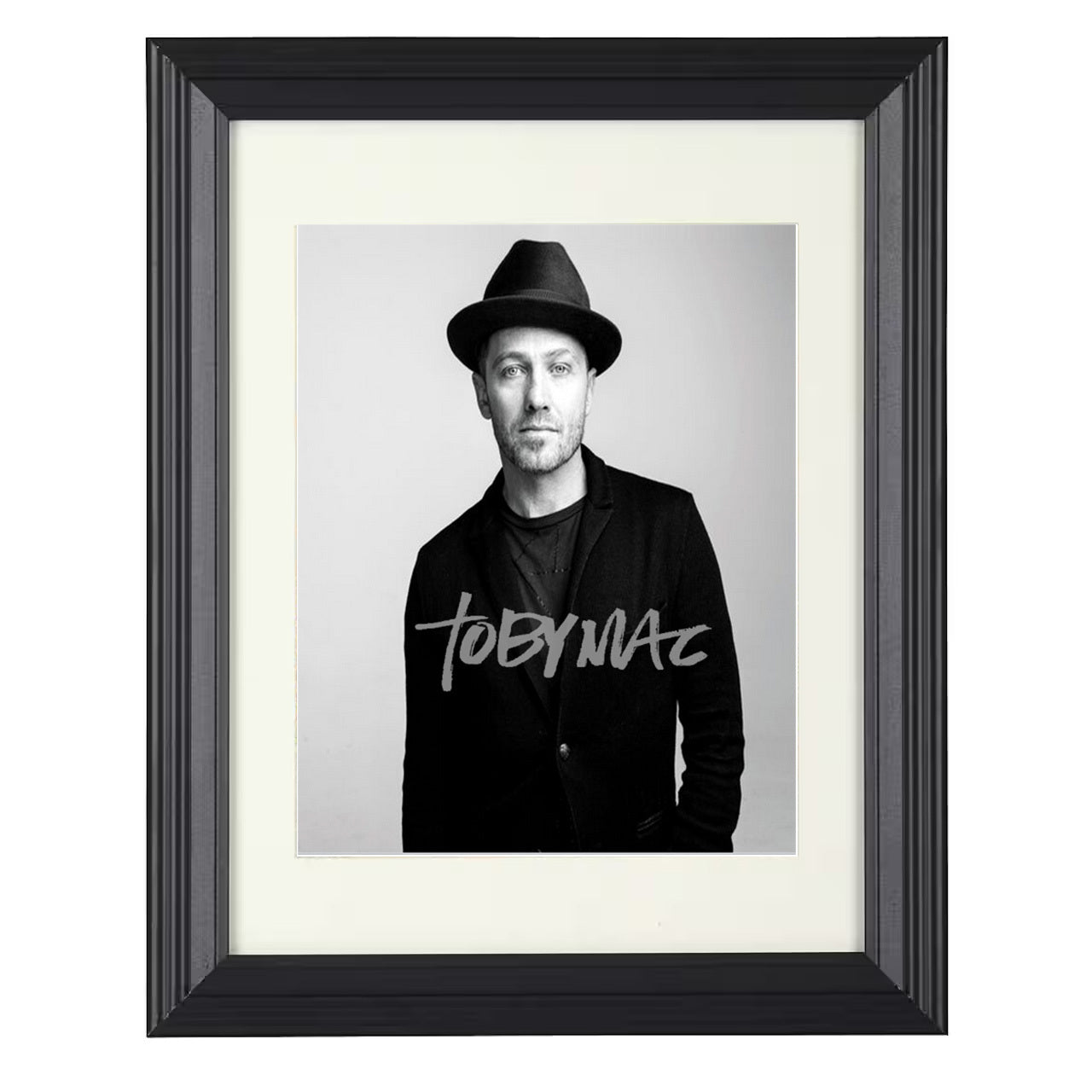 TobyMac – Dark Hat Promo Image – 8x10 black beveled framed music wall art