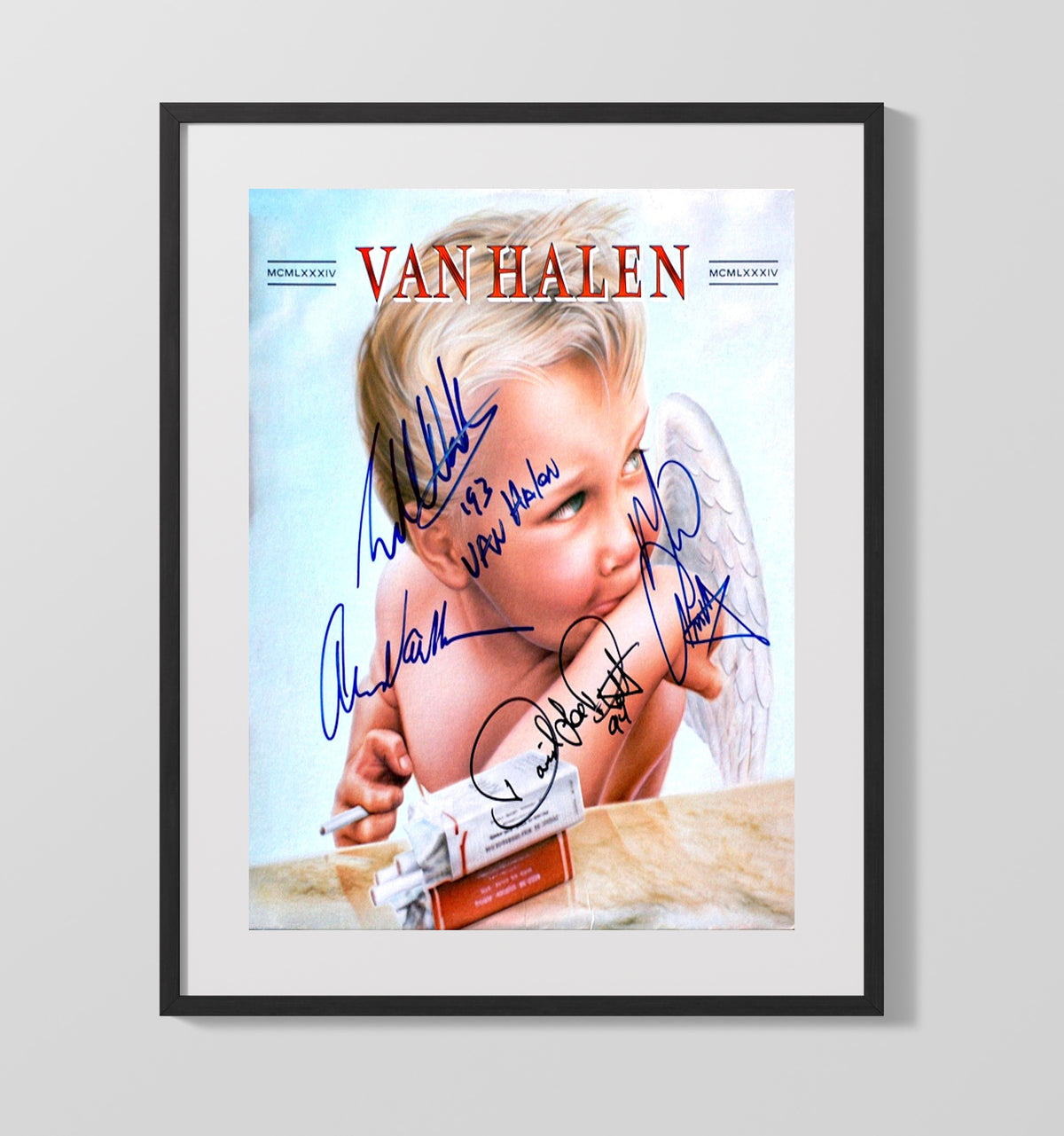 Van Halen - 1984 Angel Album Cover 8x10 Framed Canvas vintage music wall art