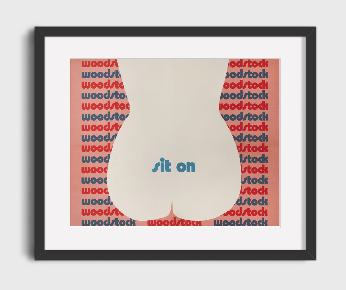 Woodstock - Sit On It 8x10 Framed Canvas vintage music wall art