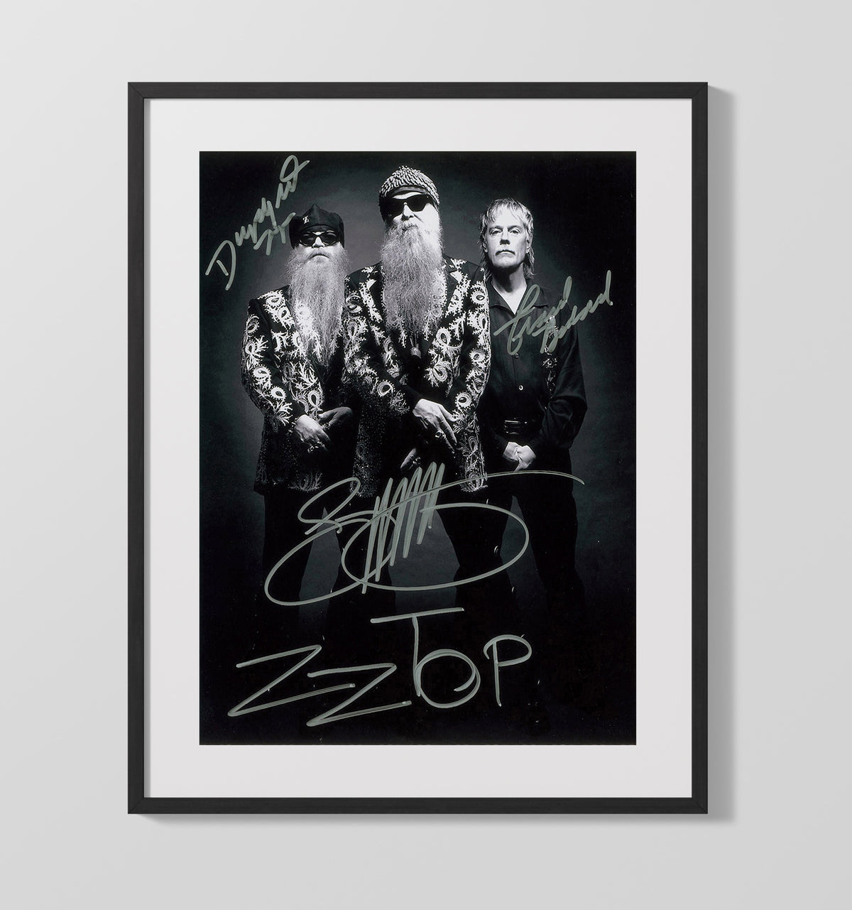 ZZ Top - Trio of Beards Swagger 8x10 Framed Canvas vintage music wall art