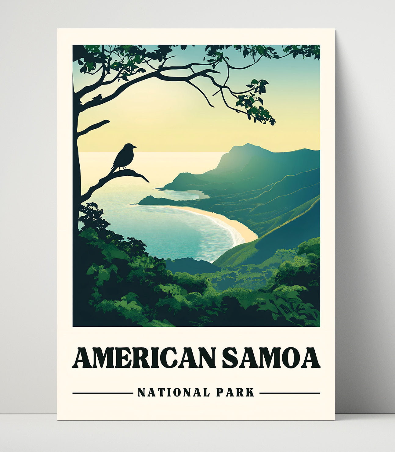 American Samoa Pola Island National Parks Wall Art - 16x20 Unframed Print
