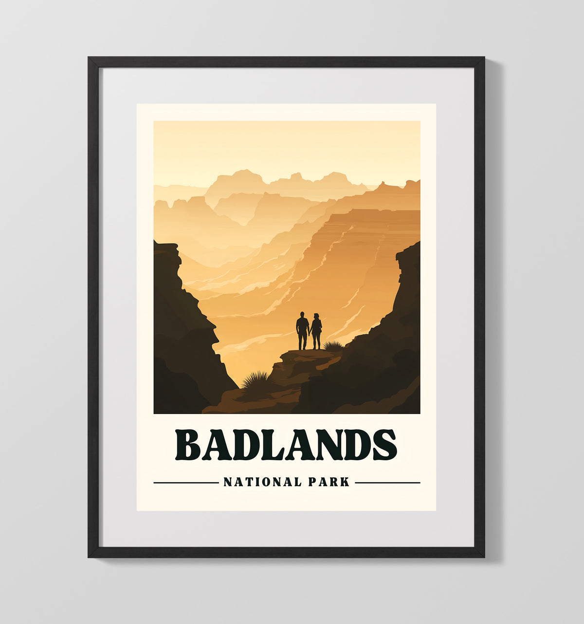 Badlands - Pinnacles Overlook 16x20 Gallery Frame national park wall art